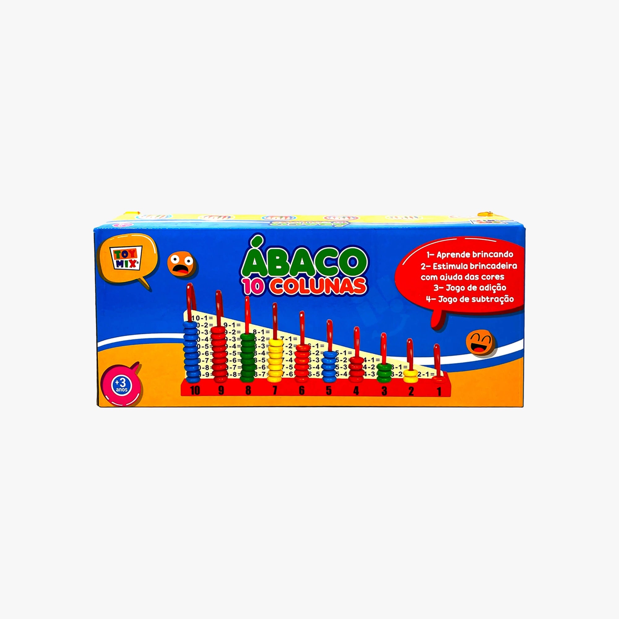 Brinquedo Educativo Ábaco 10 Colunas