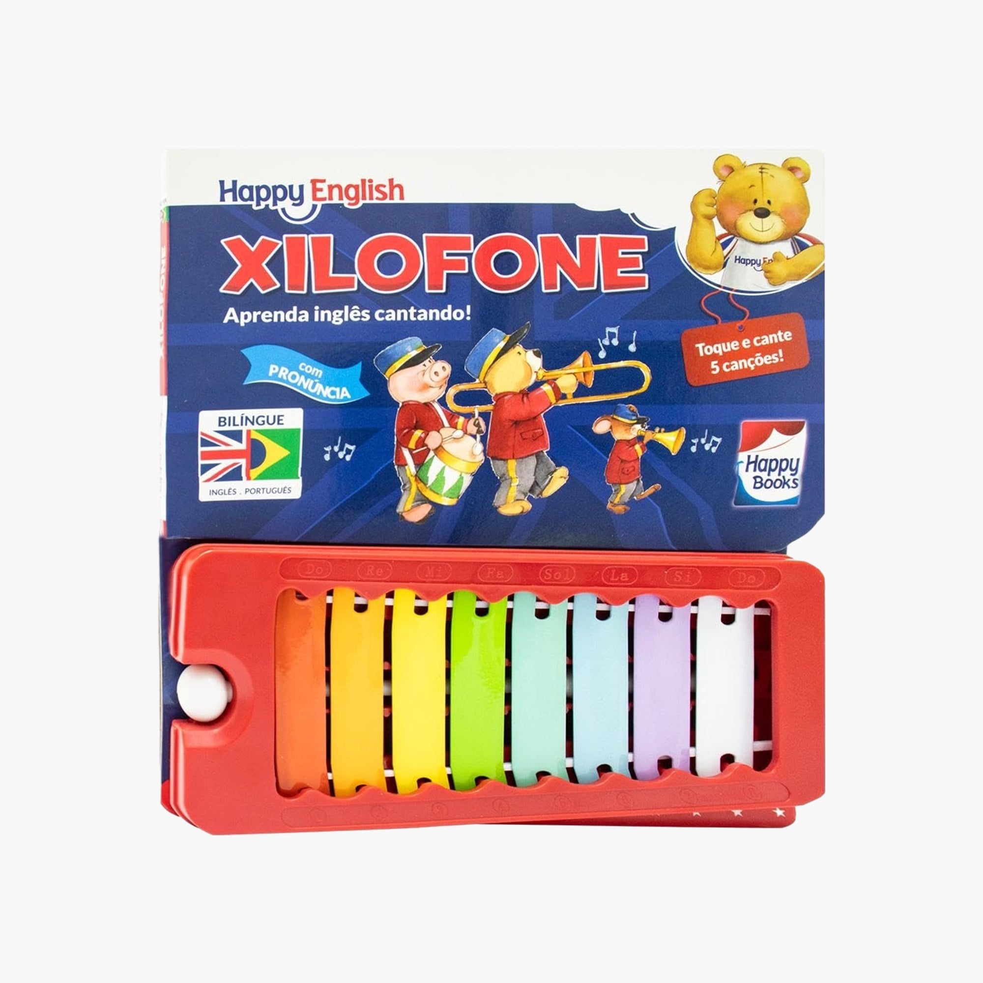 Livro Xilofone Aprenda Inglês Cantando