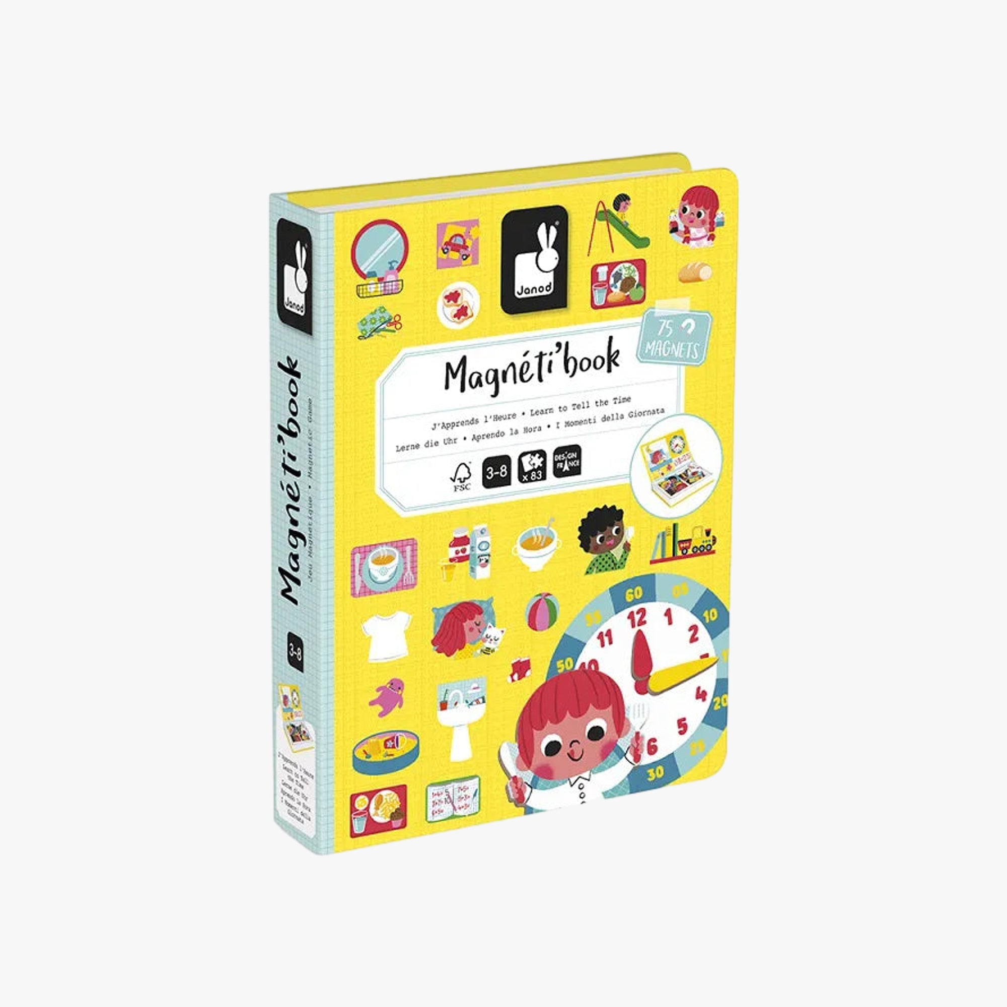 Livro Magnético Portátil - Aprenda as Horas