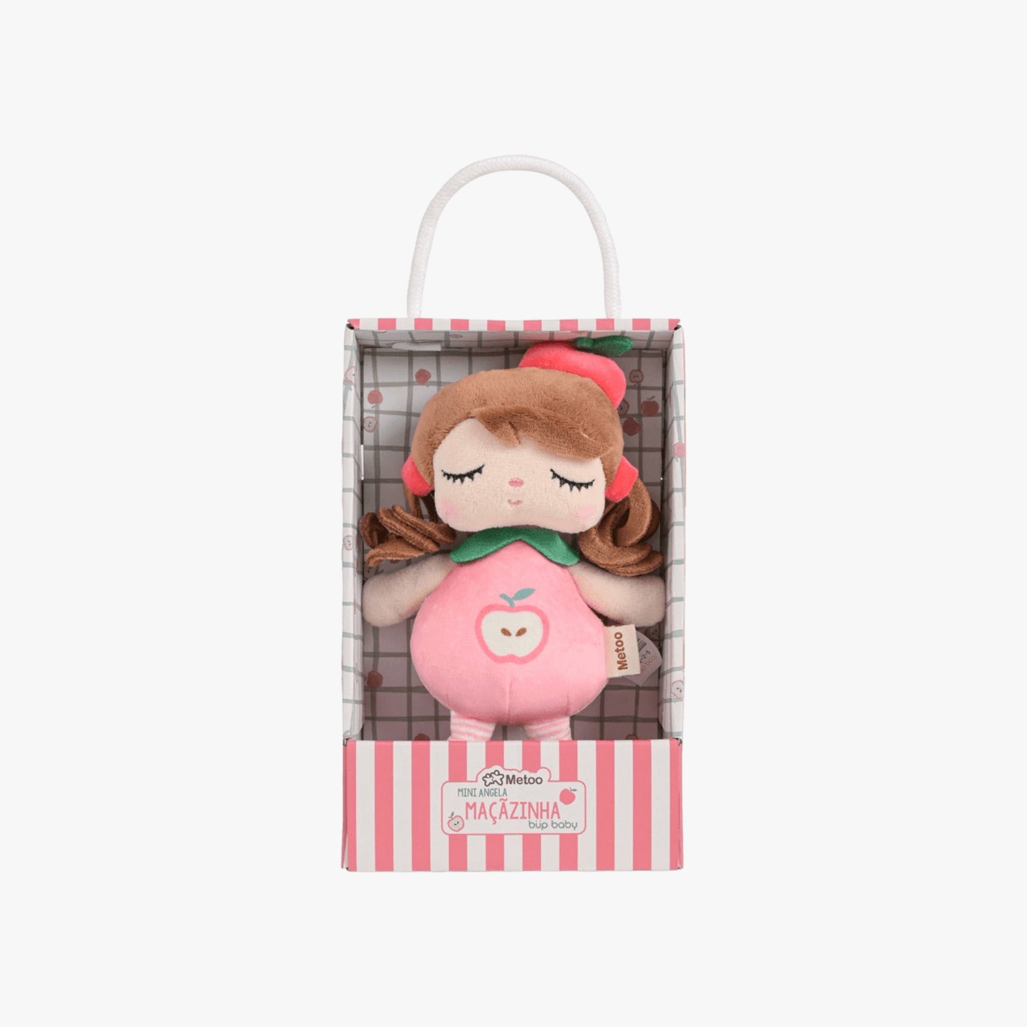 Boneca Com Caixa Mini Angela Frutas Maçãzinha