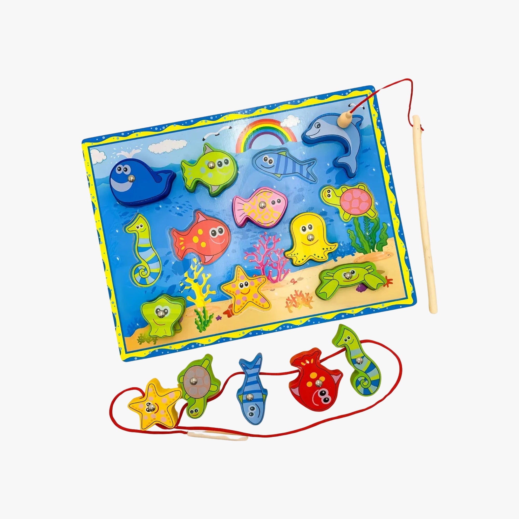 Brinquedo Pescaria Magnética Jogo De Encaixe