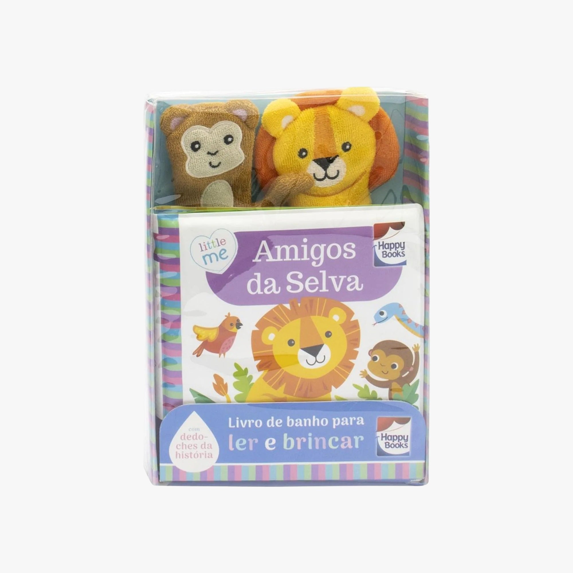 Livro de Banho Amigos da Selva com Dedoche
