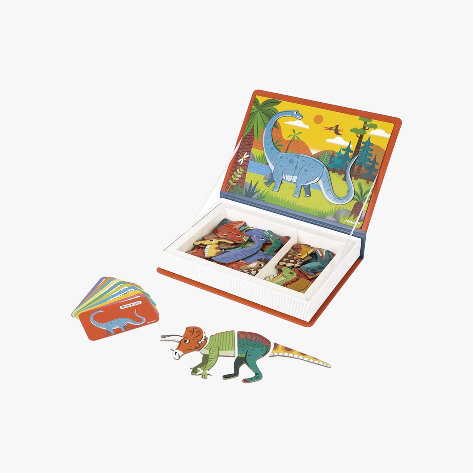 Livro Magnético Portátil Dinossauros