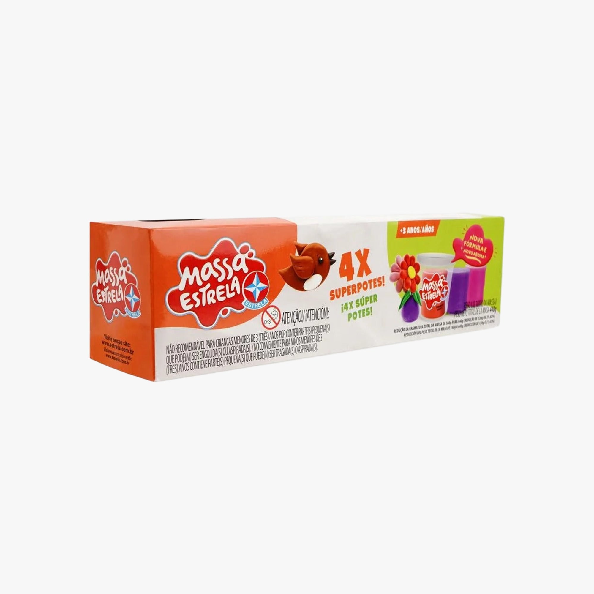 Kit Massinha 4x Super Potes com Nova Fórmula
