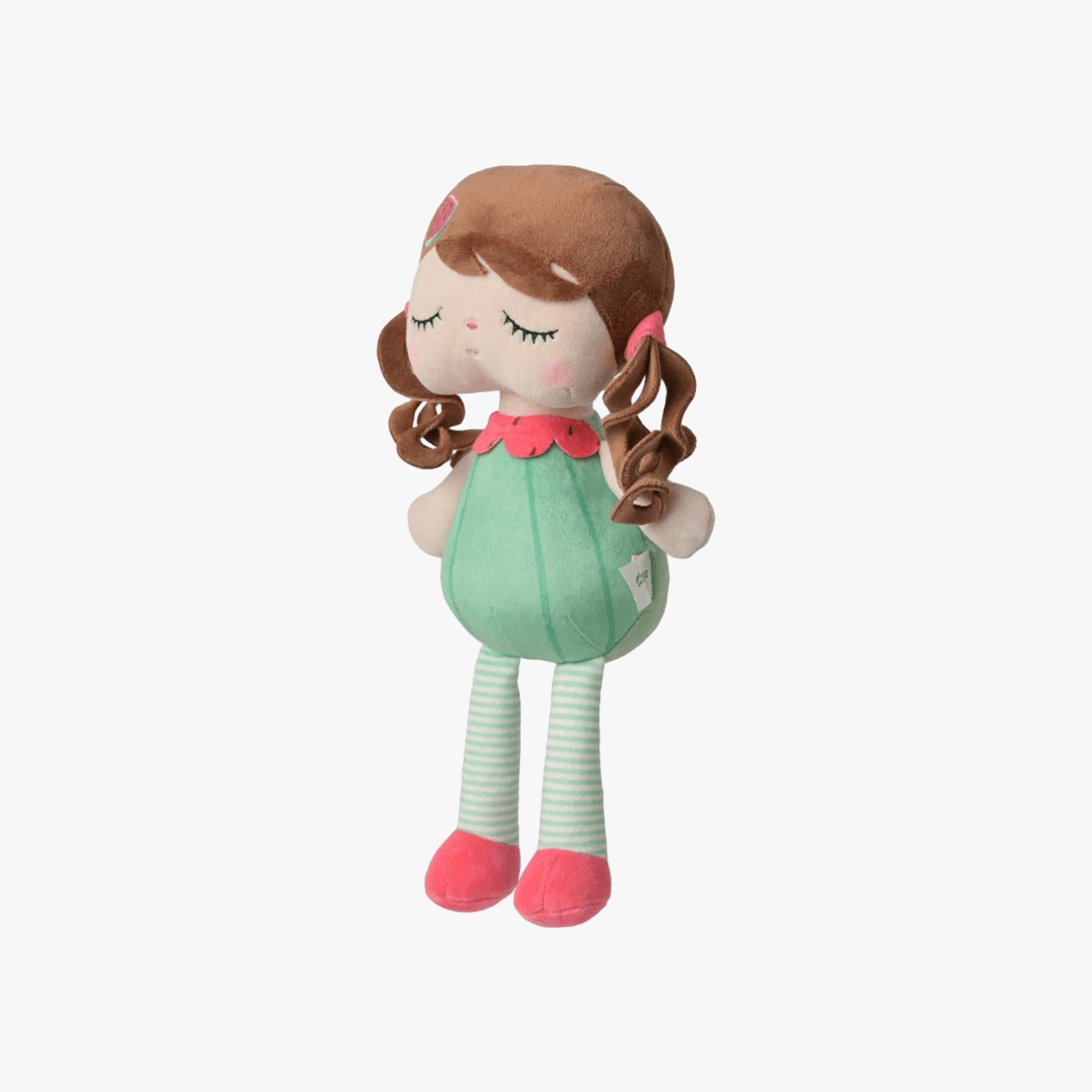 Boneca Infantil de Pano Frutinha Melancia 33cm