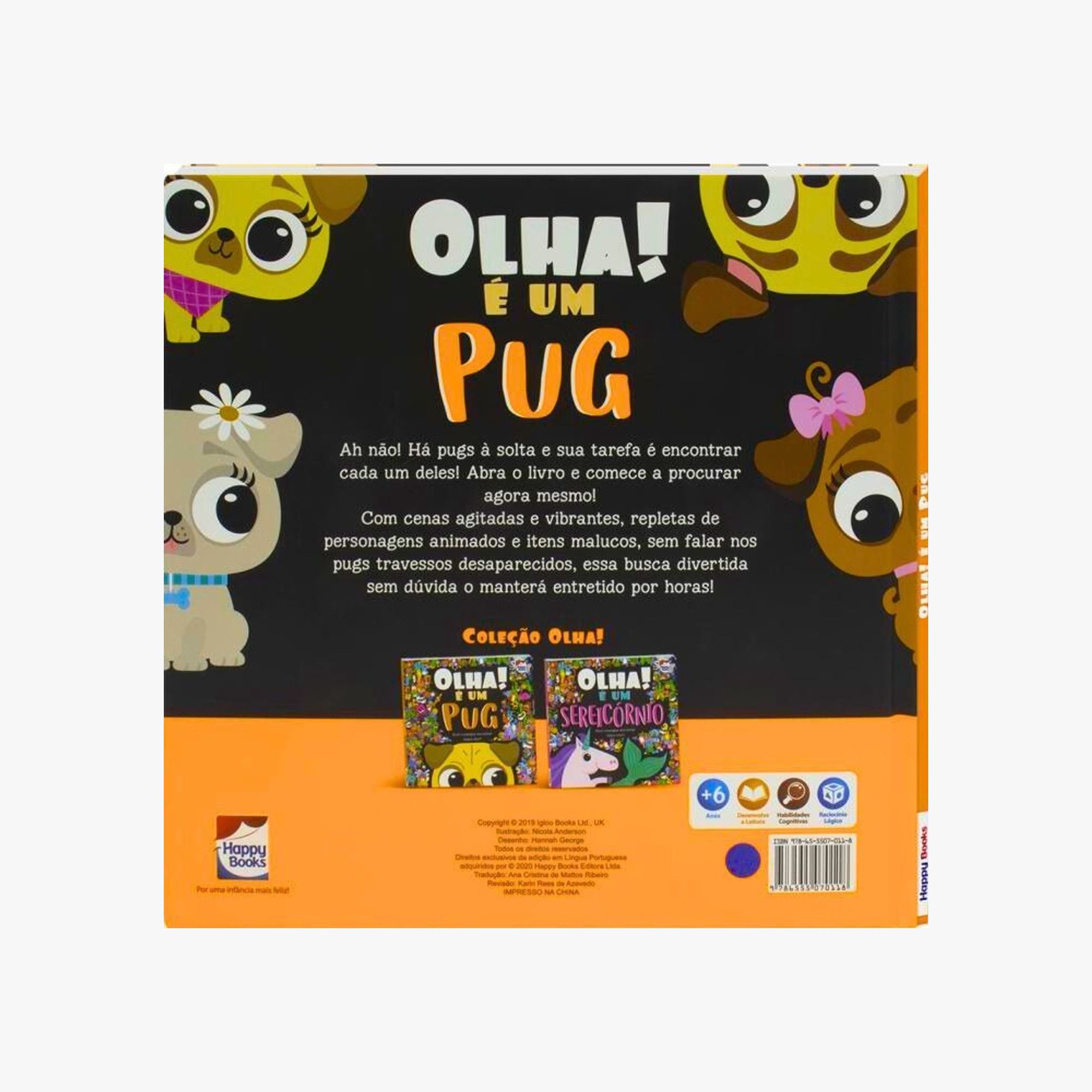 Livro Olha É Um Pug Happy Books