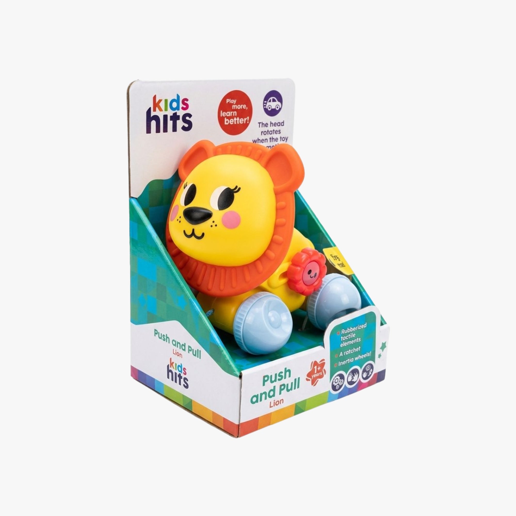 Brinquedo Infantil Puxe e Emburre Leão