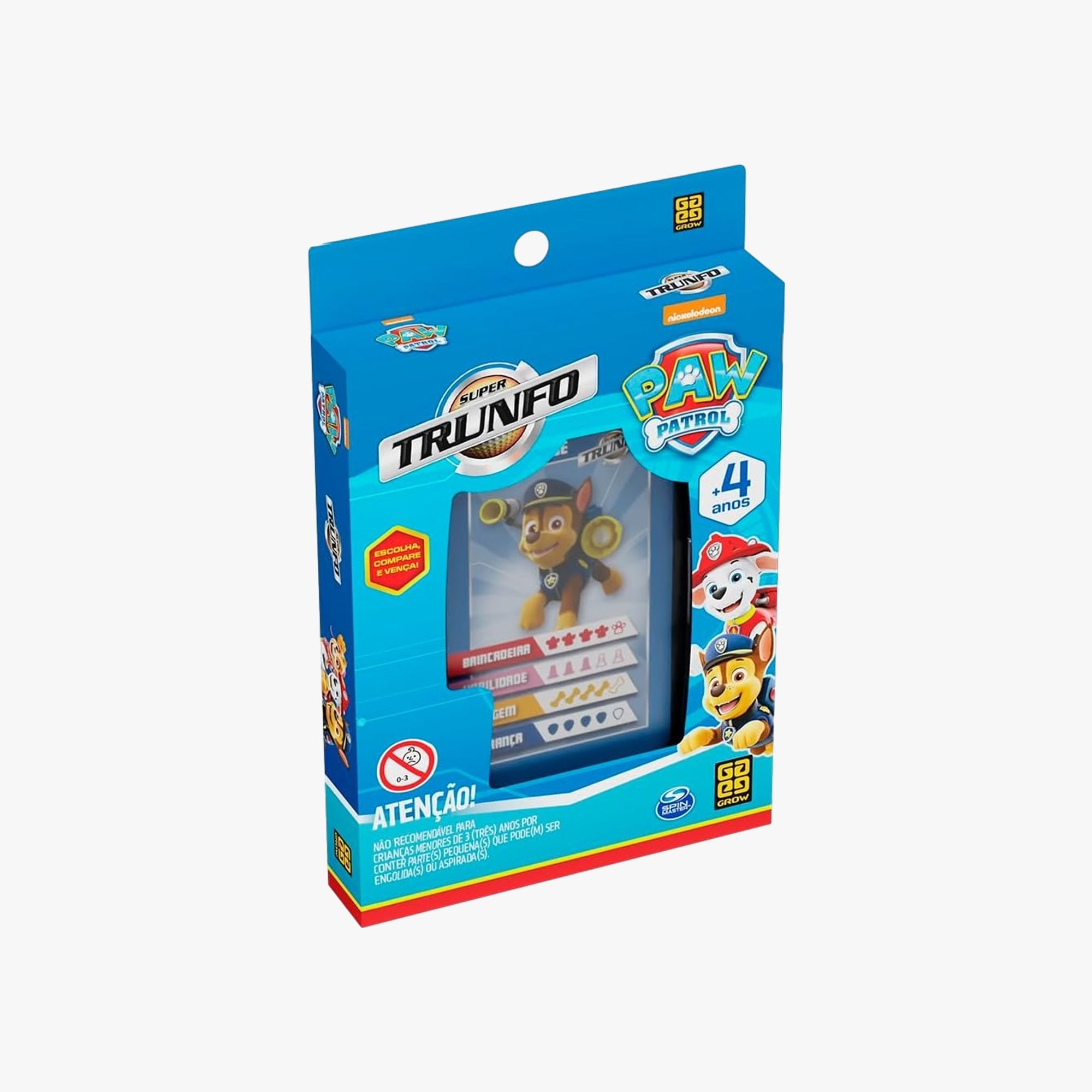 Jogo de Cartas Super Trunfo Patrulha Canina