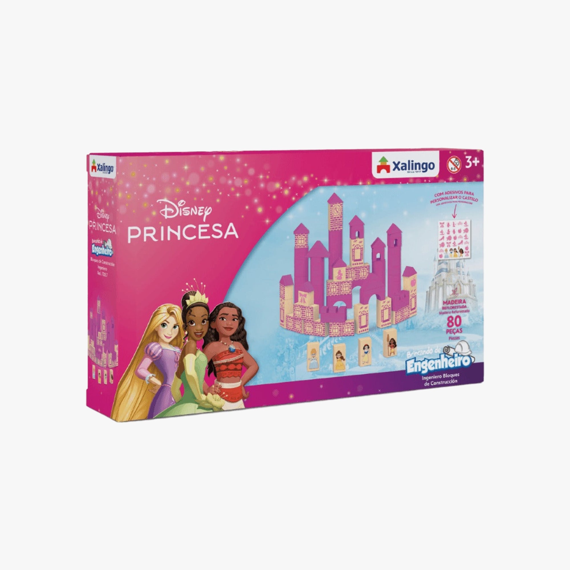 Brincando de Engenheiro Princesas Disney 80 Peças