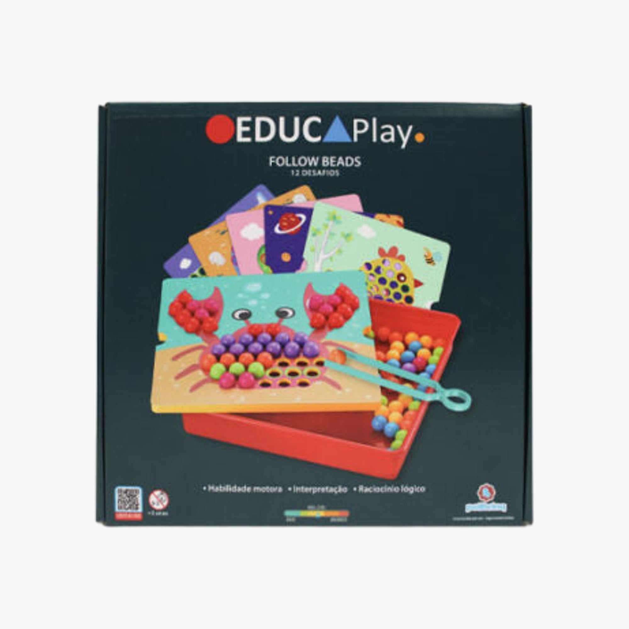 Jogo Educativo de Coordenação e Aprendizado Follow Beads