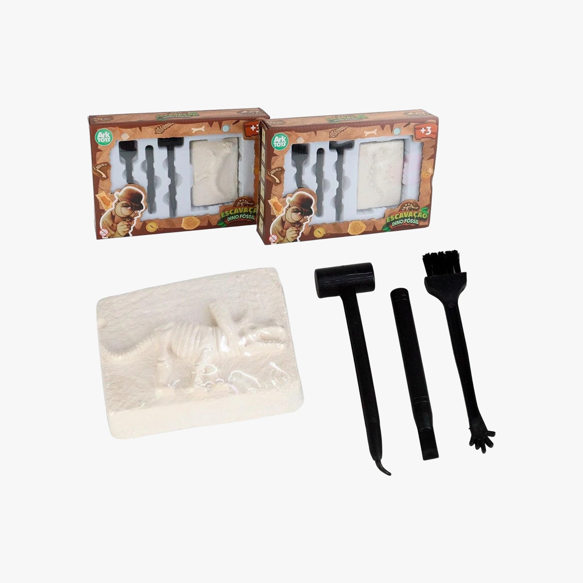 Brinquedo Infantil Kit de Escavação Descobrindo Fósseis