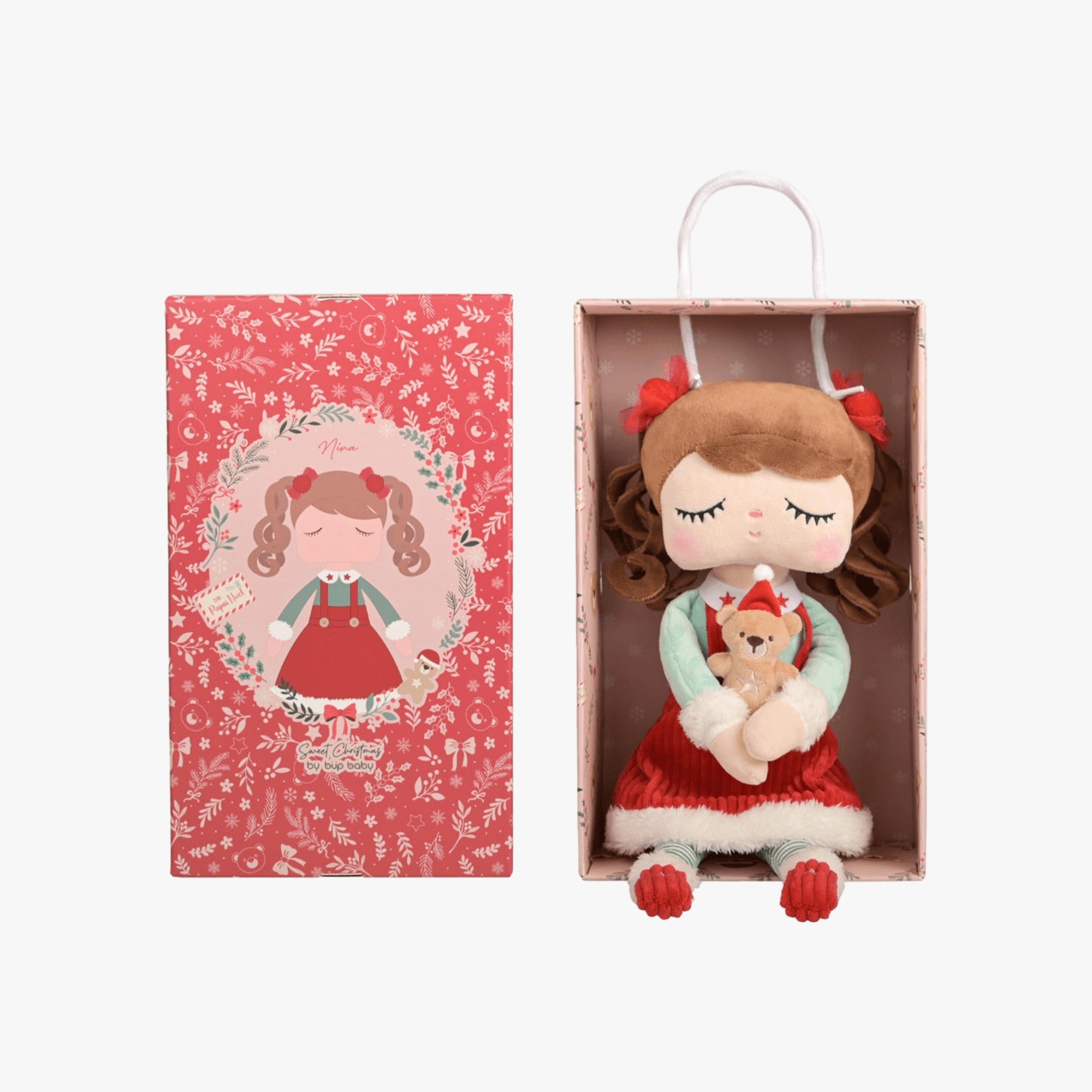 Boneca de Pano Infantil Nina - Edição Especial de Natal
