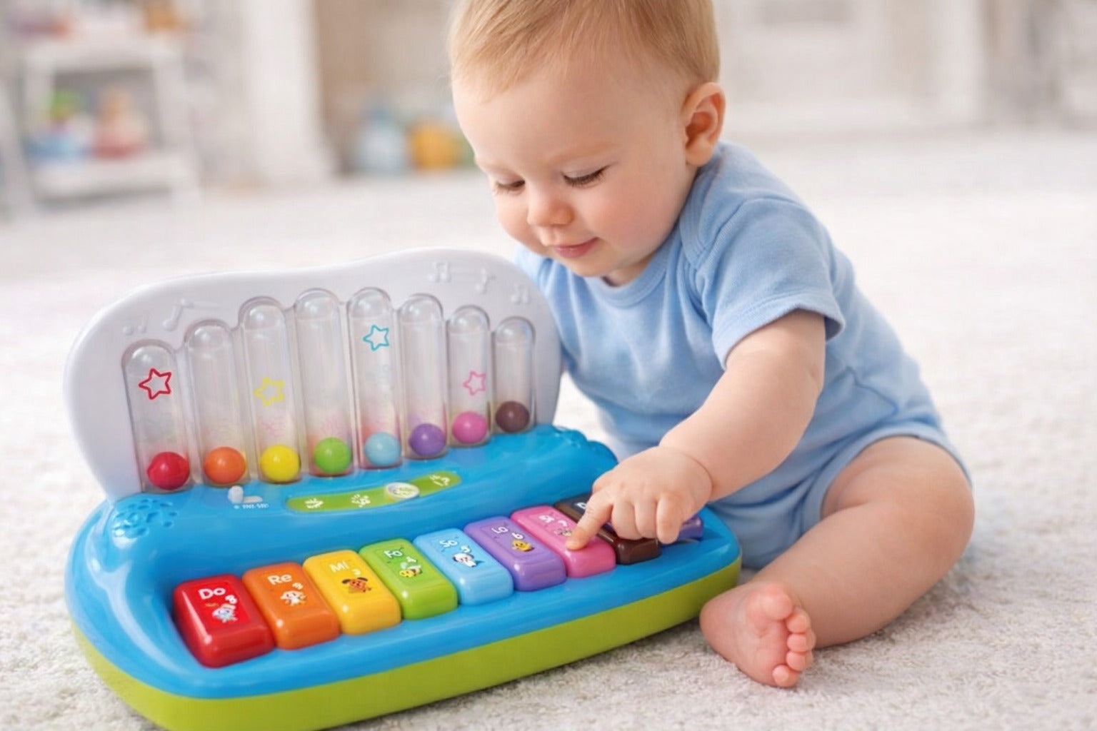 Brinquedo Teclado Inteligente Musical Bilingue