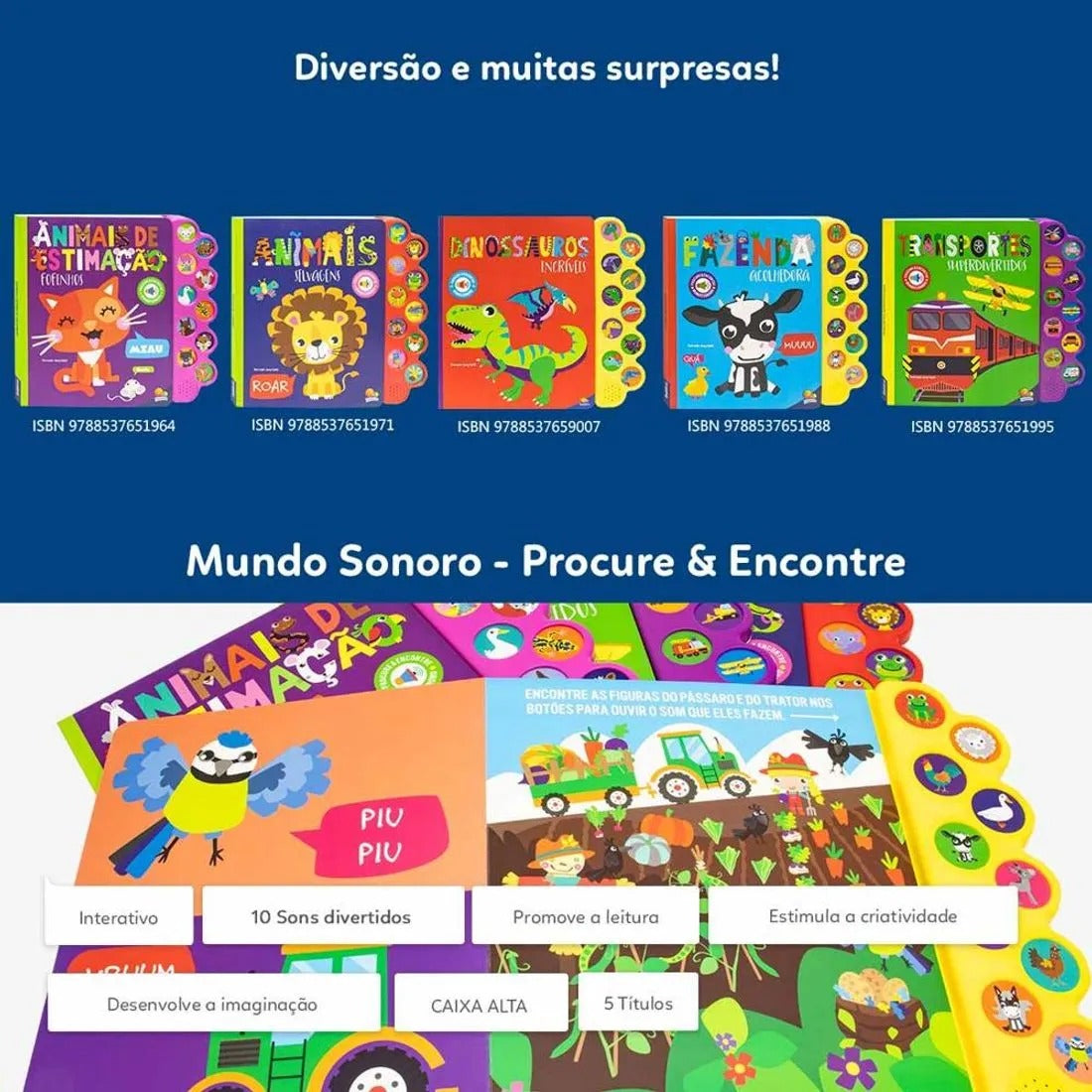 Livro Mundo Sonoro: Dinossauros