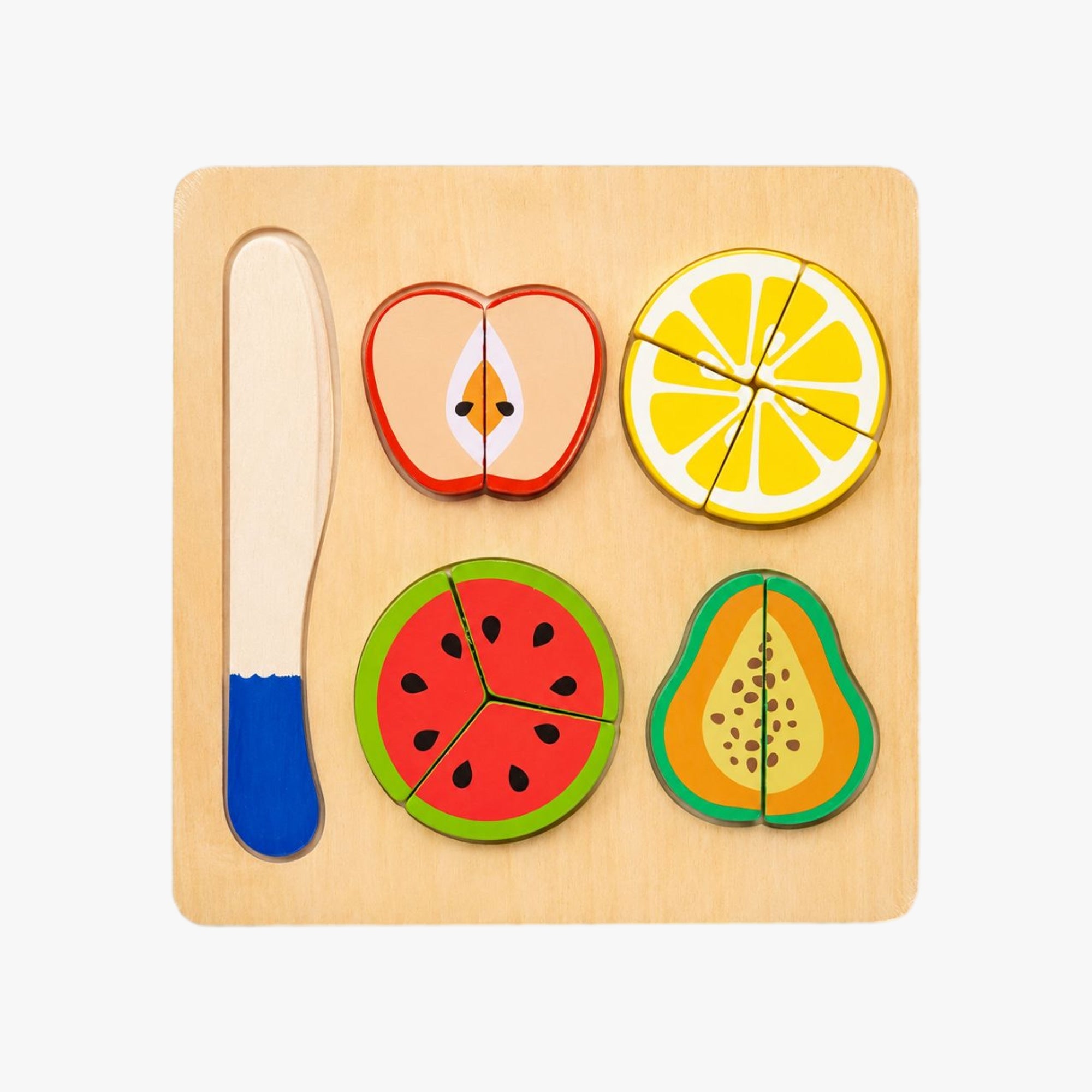 Kit Cozinha de Madeira com Velcro Frutas e Legumes Sortido