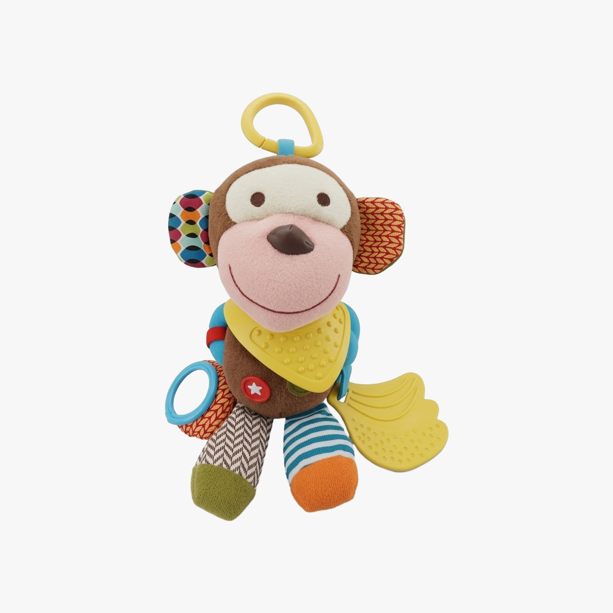 Brinquedo Pelúcia Sensorial Macaco