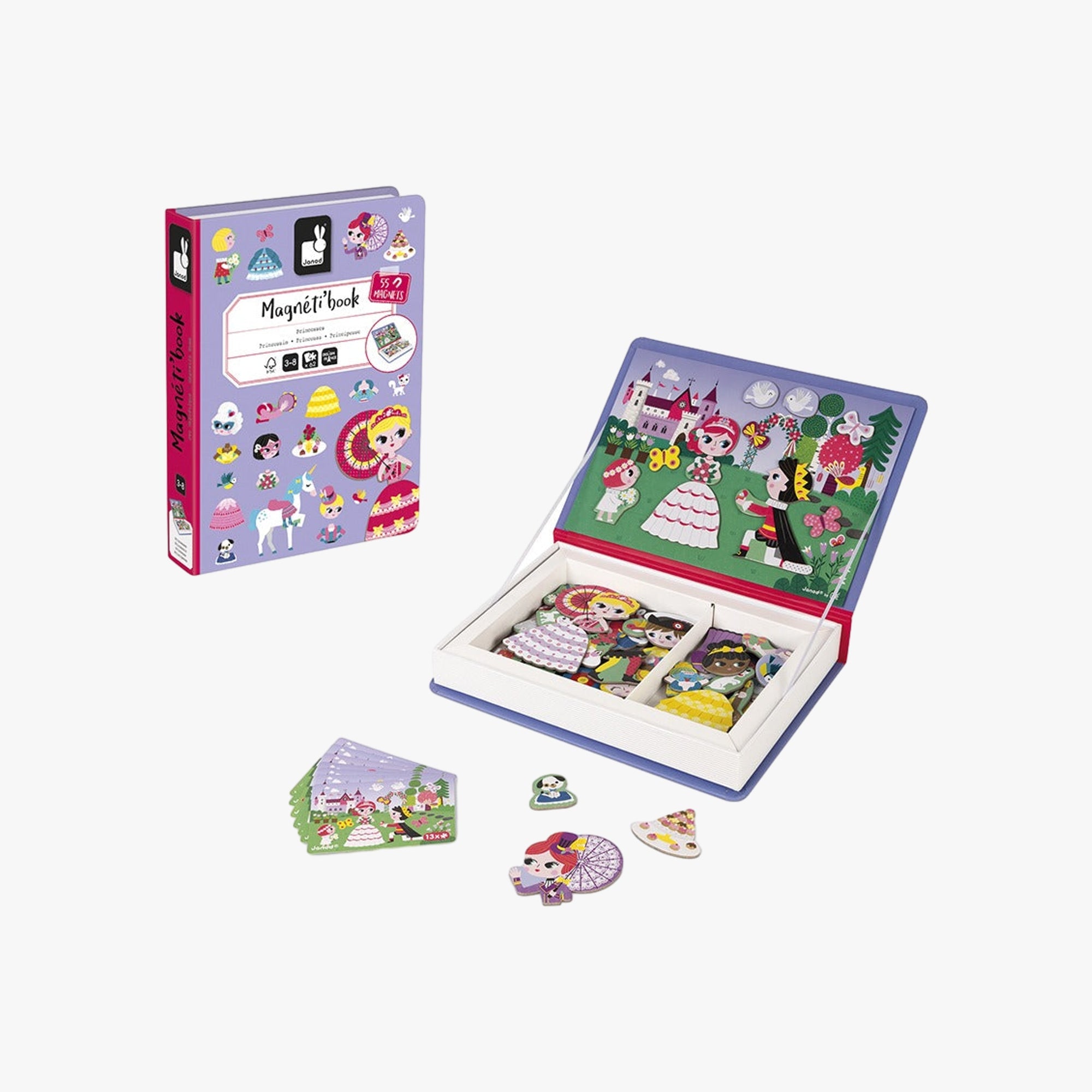 Livro Magnético Portátil Princesas