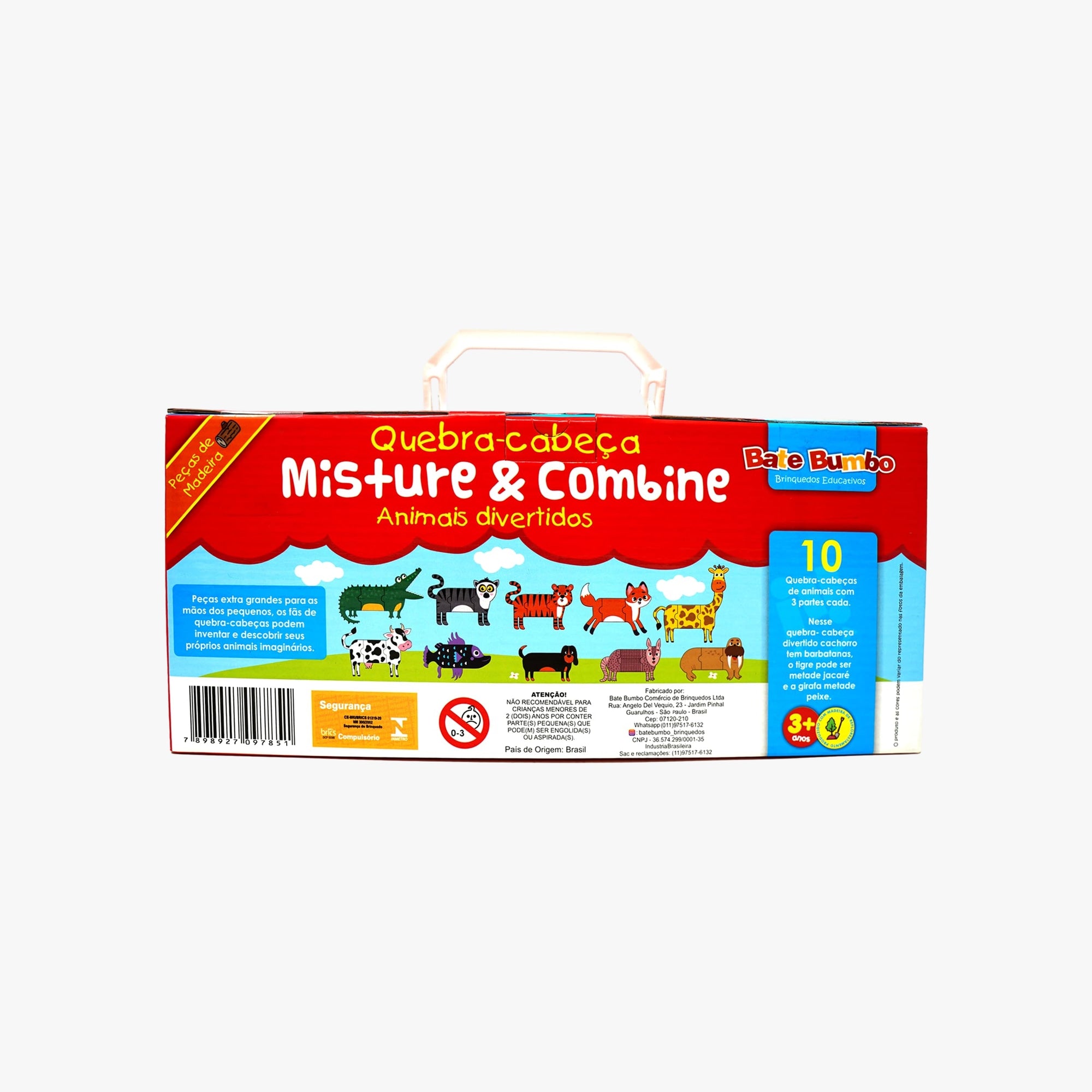 Quebra-Cabeça Misture e Combine Animais