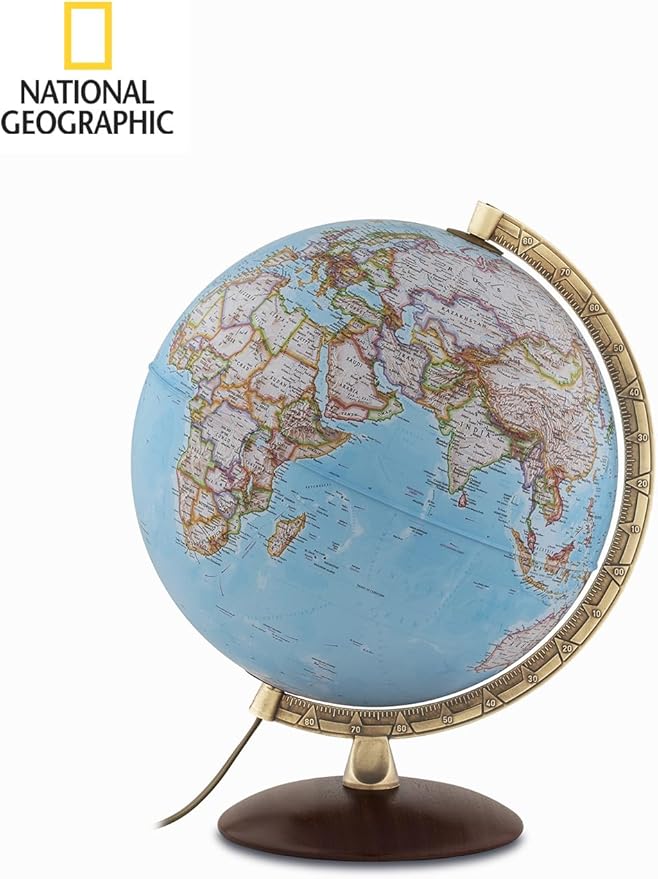 Globo Terrestre Luminoso: National Geographic Gold Classic
