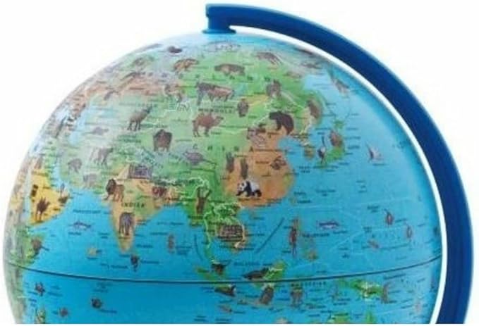 Mini Globo Terrestre Luminoso - Safári 16 cm