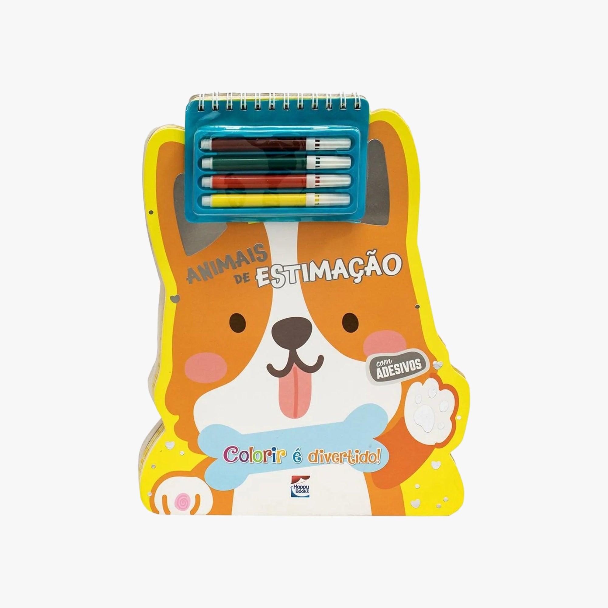 Livro de Pintura com Adesivo Animais de Estimação