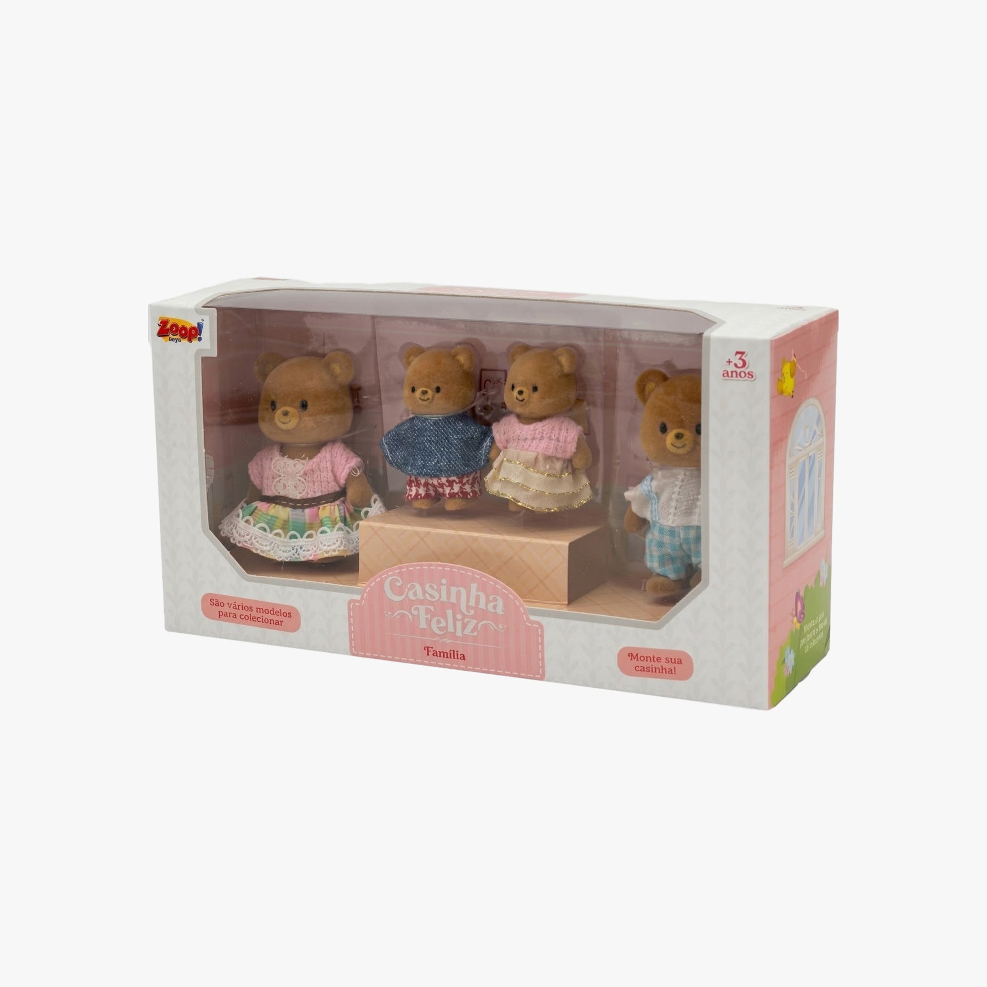 Brinquedo Casinha Feliz - Família Urso