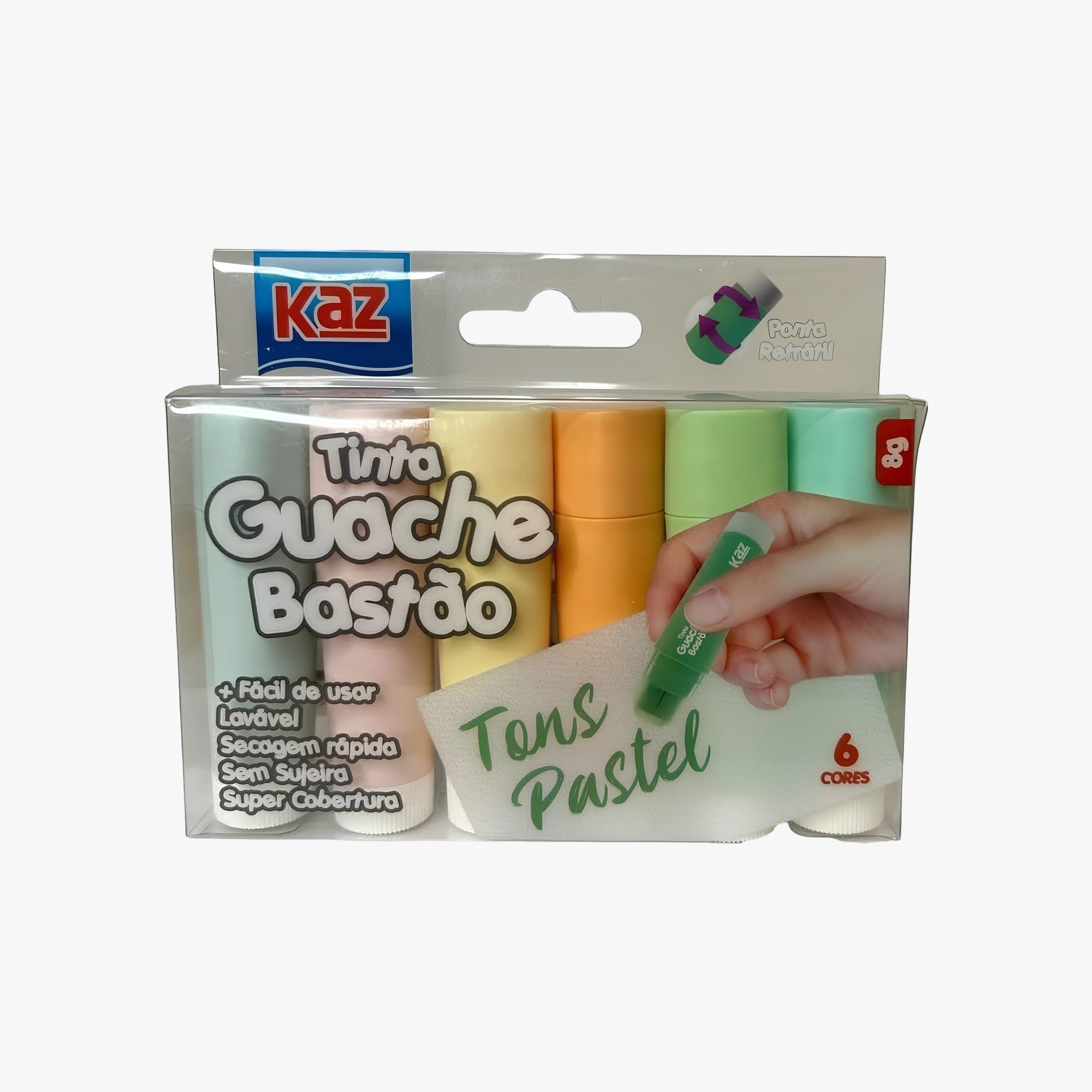 Tinta Guache Bastão Tons Pastel