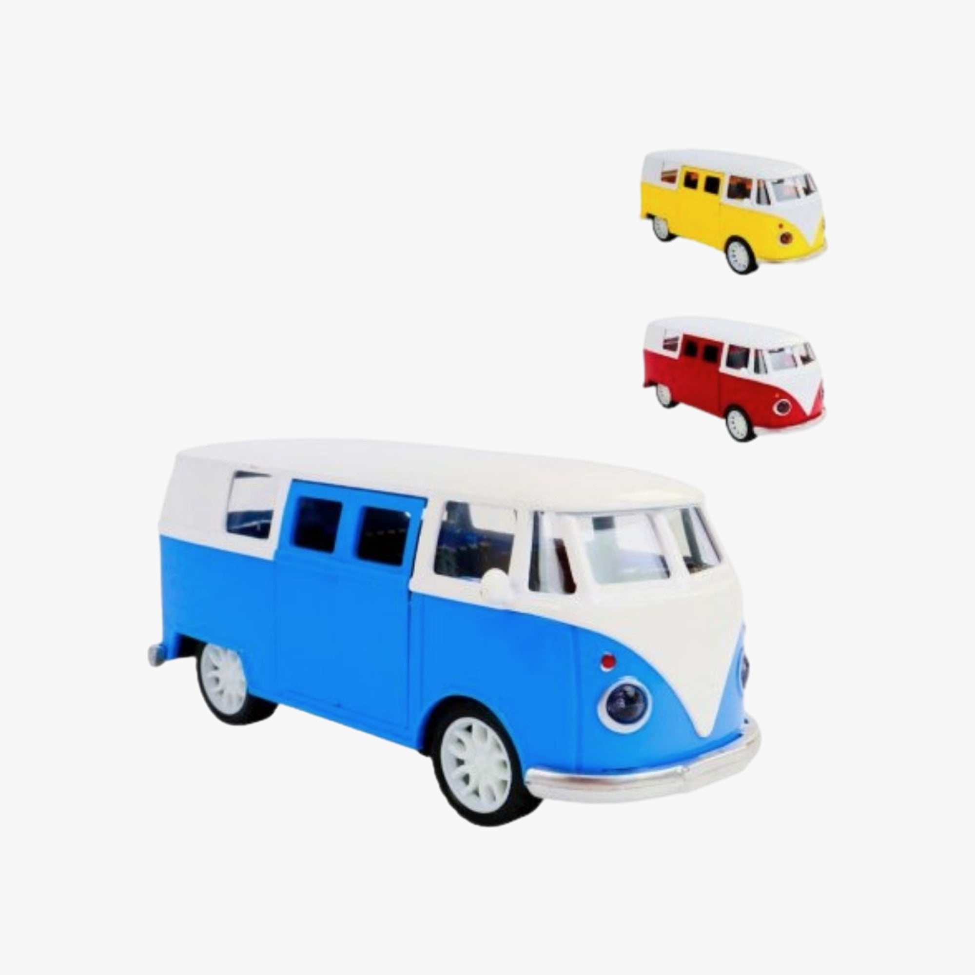 Brinquedo Infantil Carrinho de Fricção de Metal Kombi Sortida