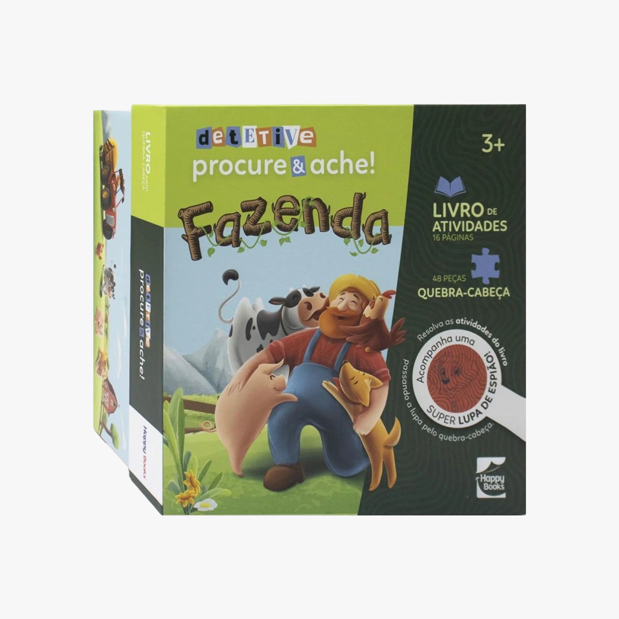 KIT Livro e Quebra-Cabeça - Procure e ache! Fazenda
