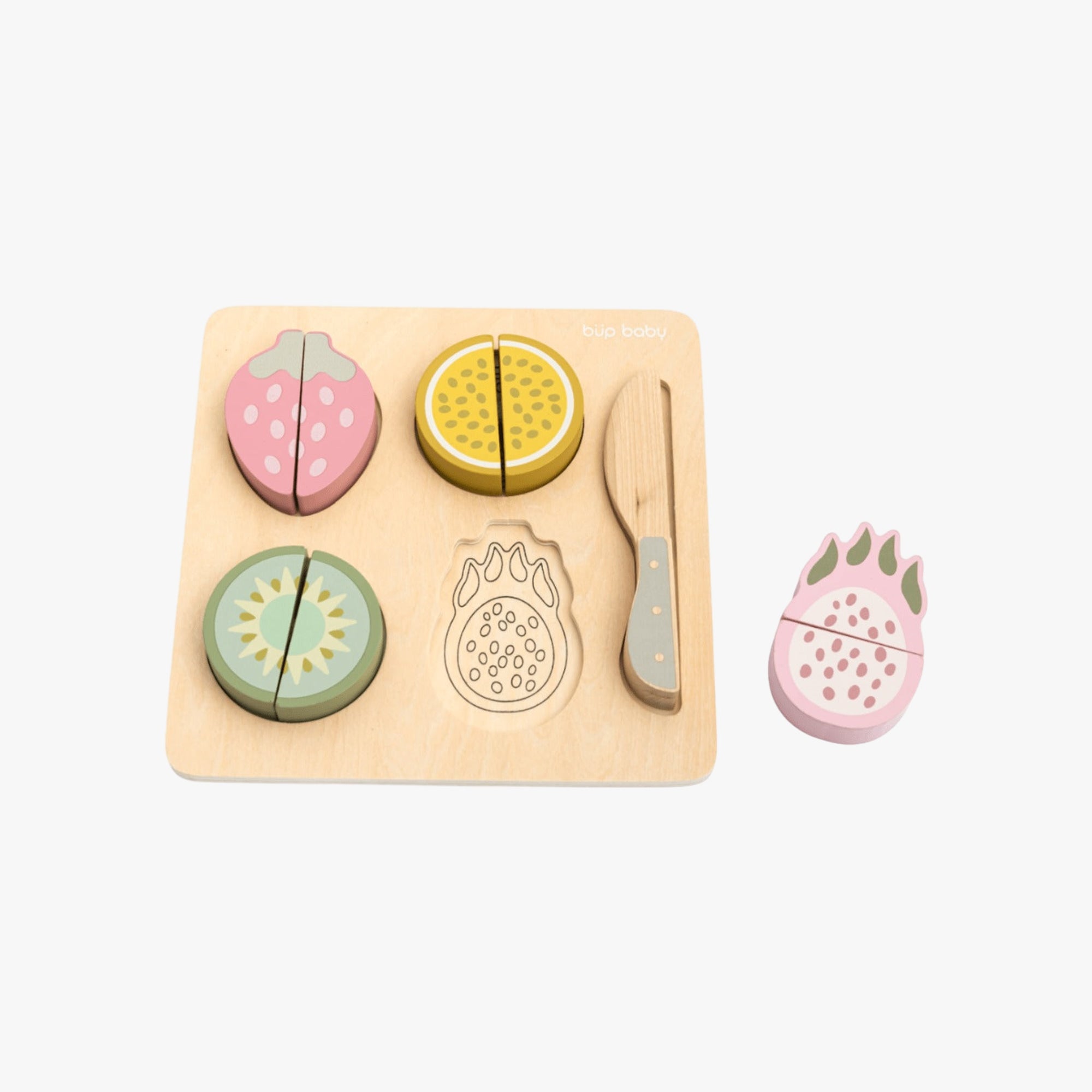 Brinquedo Kit Frutas Velcro com Corte