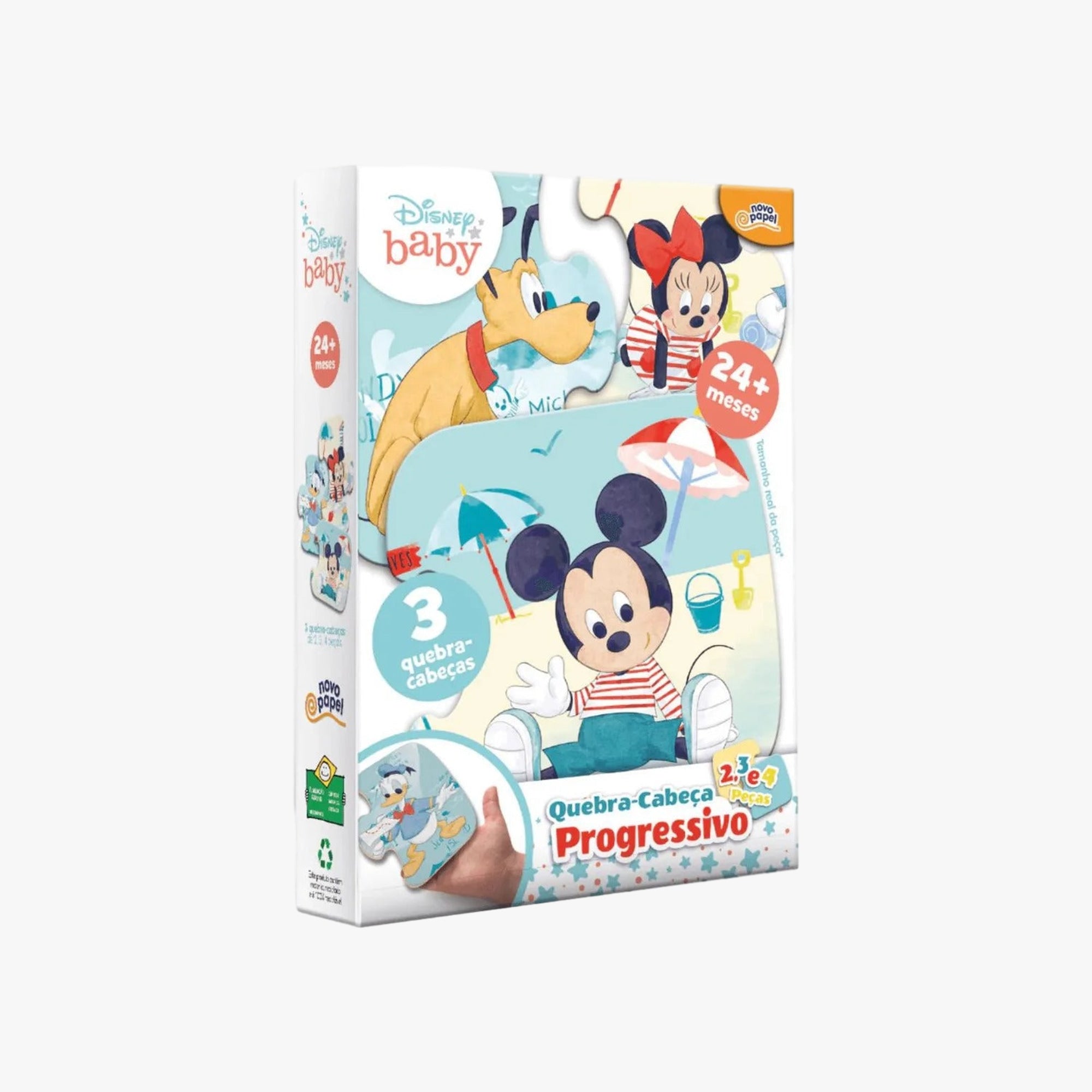 Quebra-Cabeça Infantil Baby Progressivo Mickey