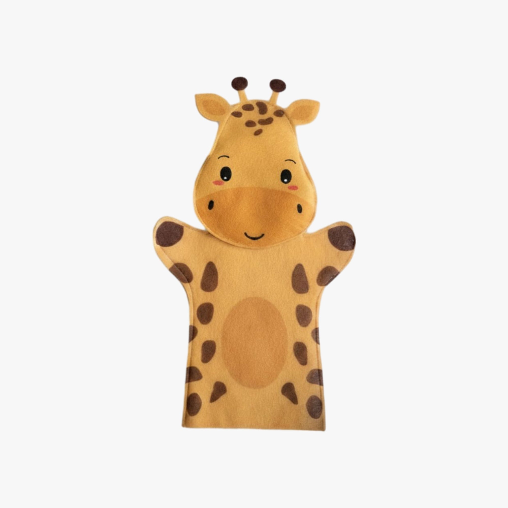 Fantoche de Mão Girafa - Brinquedo Infantil Educativo