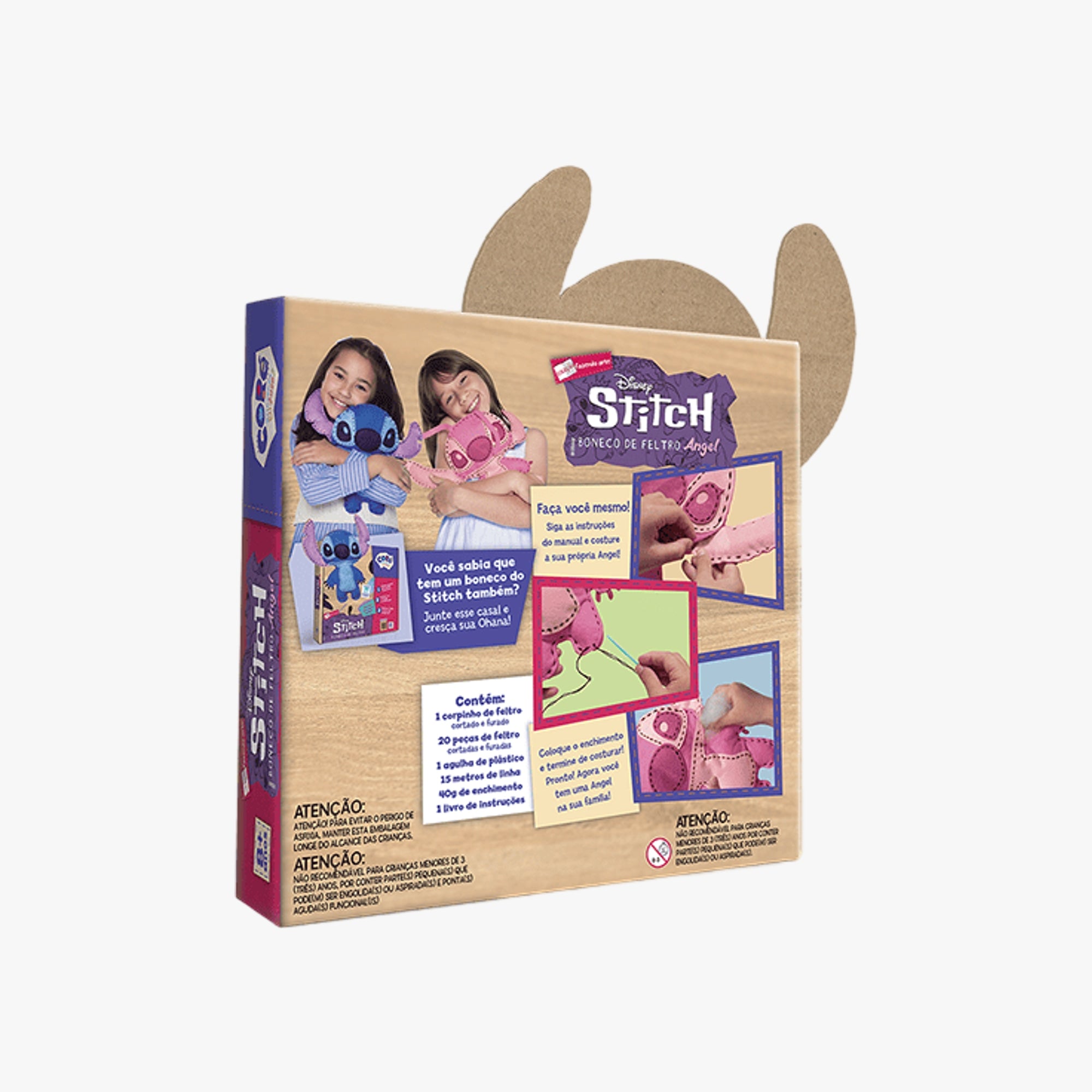 Kit Boneco de Feltro Angel - Stitch