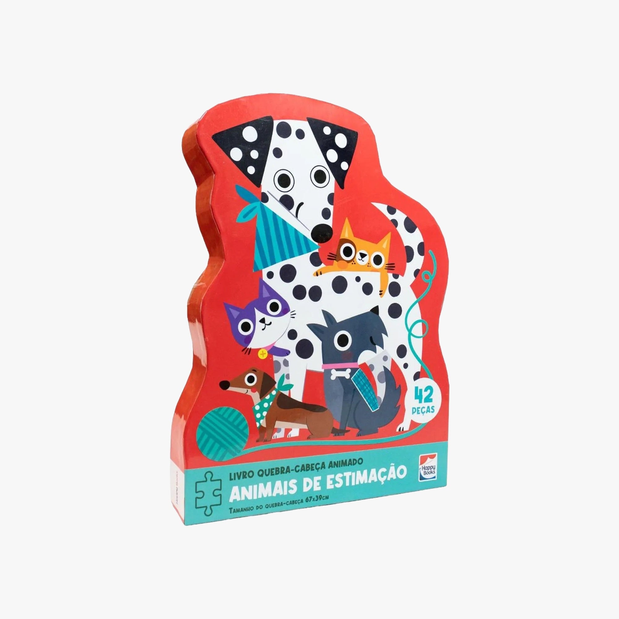 Kit Infantil Livro + Quebra-Cabeça Animais de Estimação