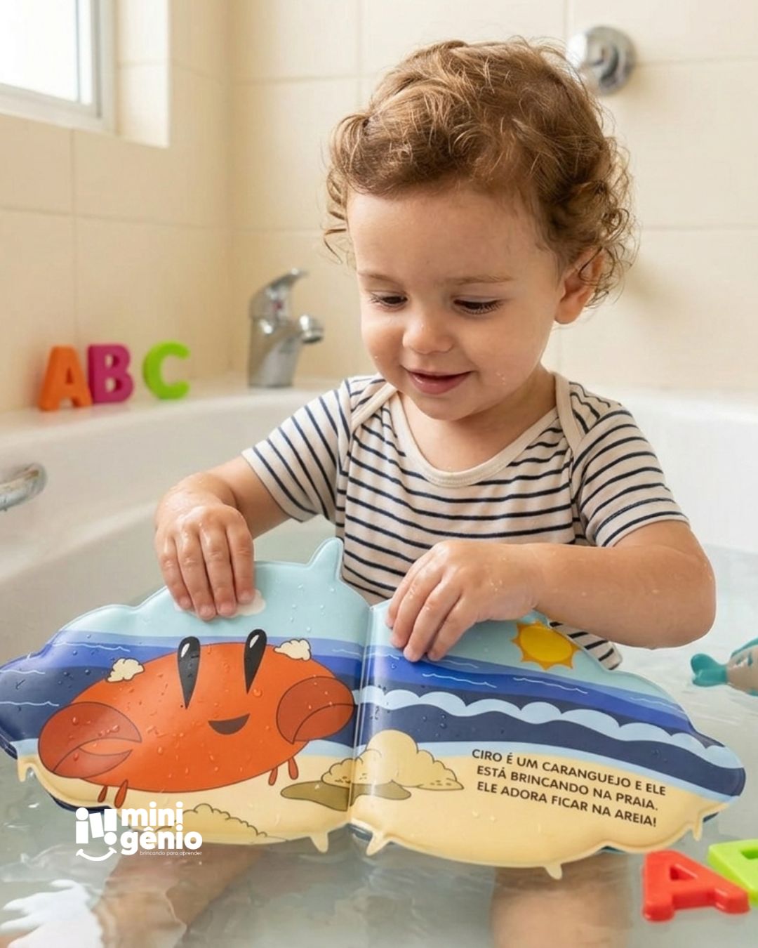 Livro de Banho Ciro, o Caranguejo - Amigos da Agua