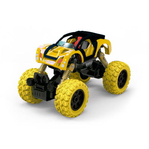Carrinho Buggy de Montar Fricção Amarelo