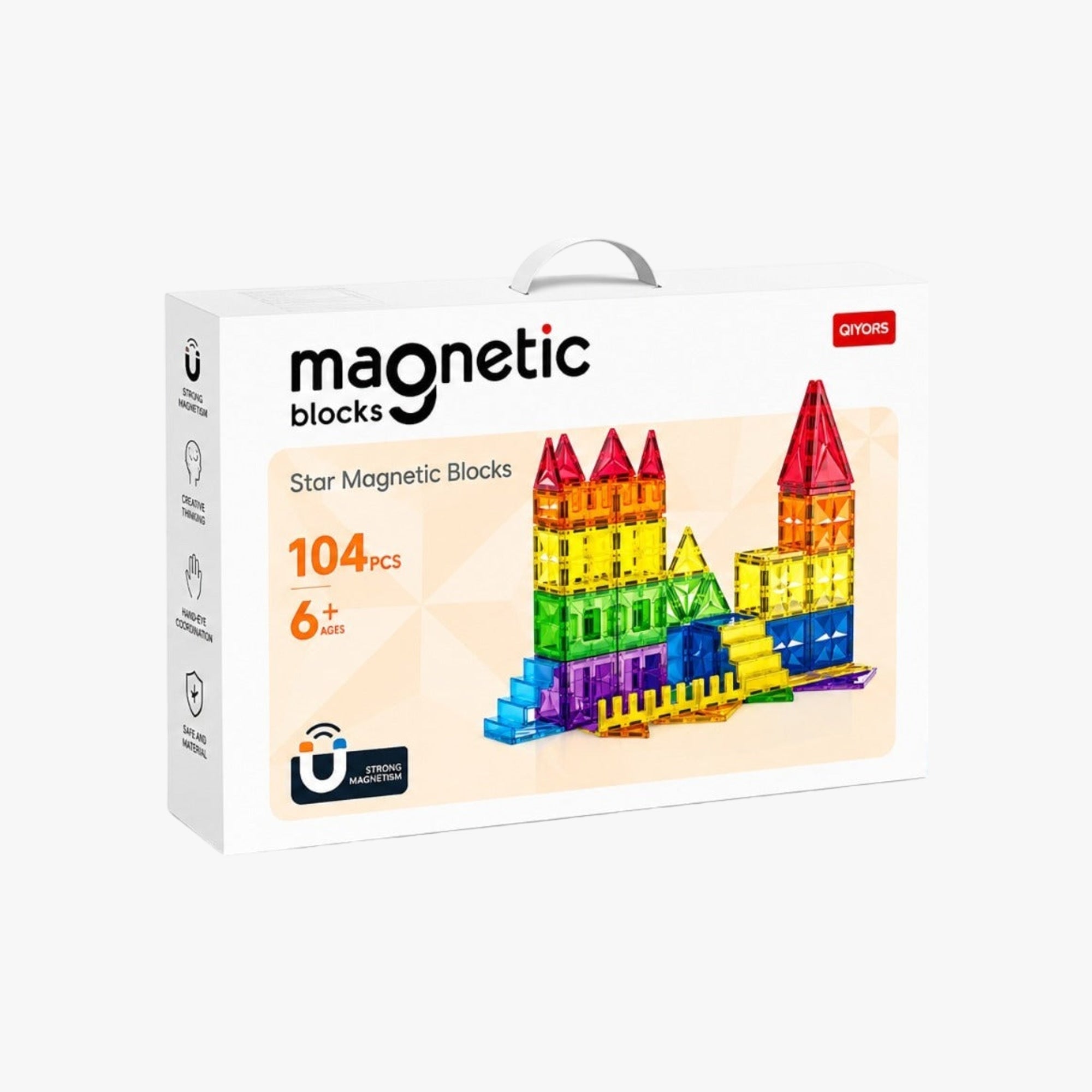 Blocos de Montar Magnéticos 104 Peças