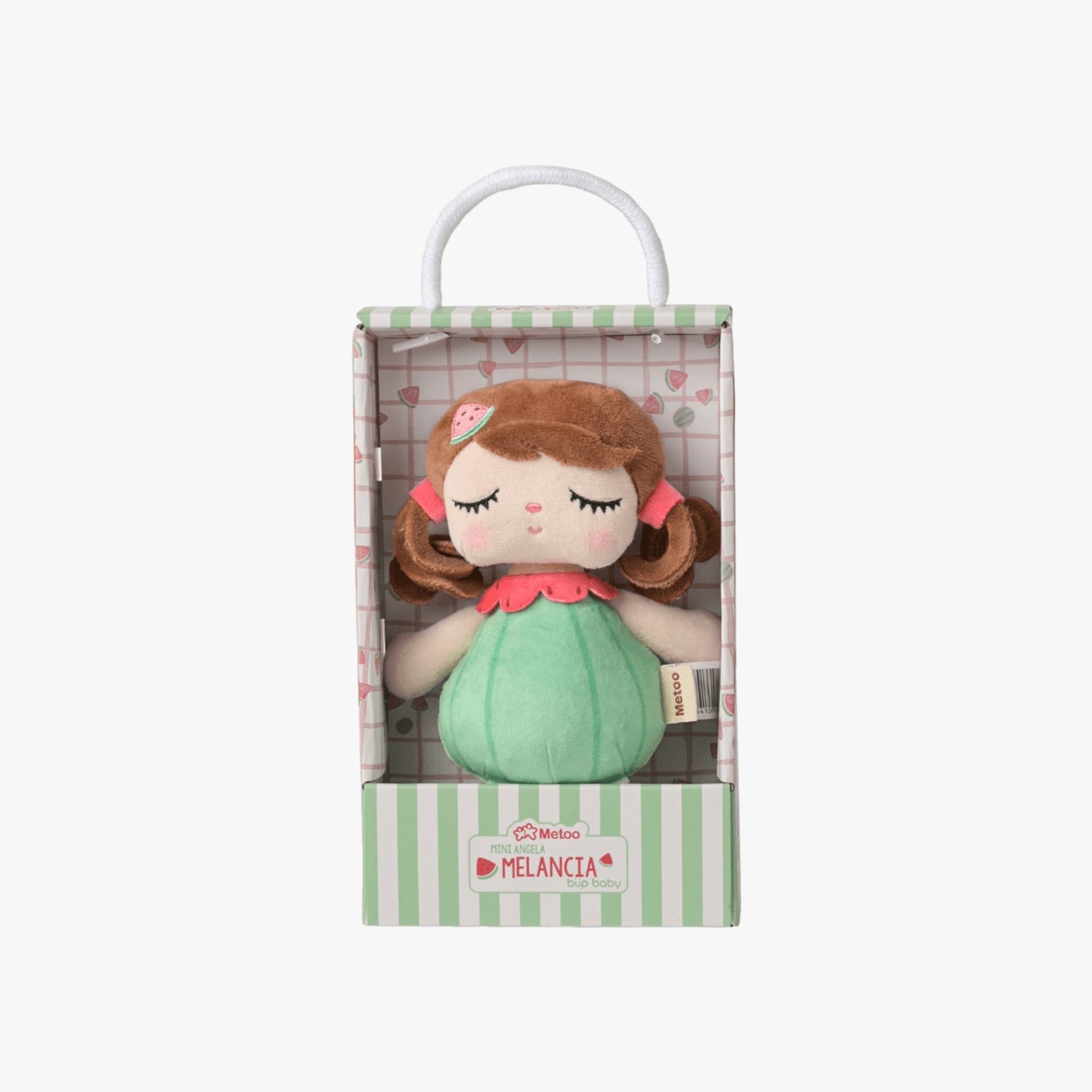 Mini Boneca Infantil de Pano Frutinha Melancia
