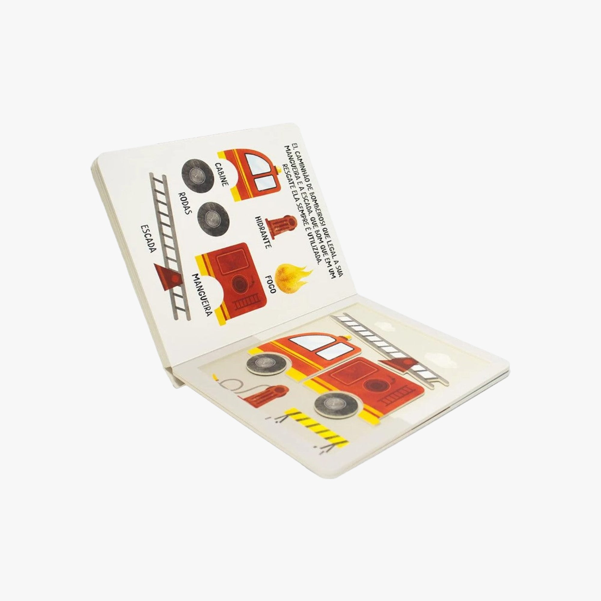 Livro com Velcro Peças Veículos Pesados