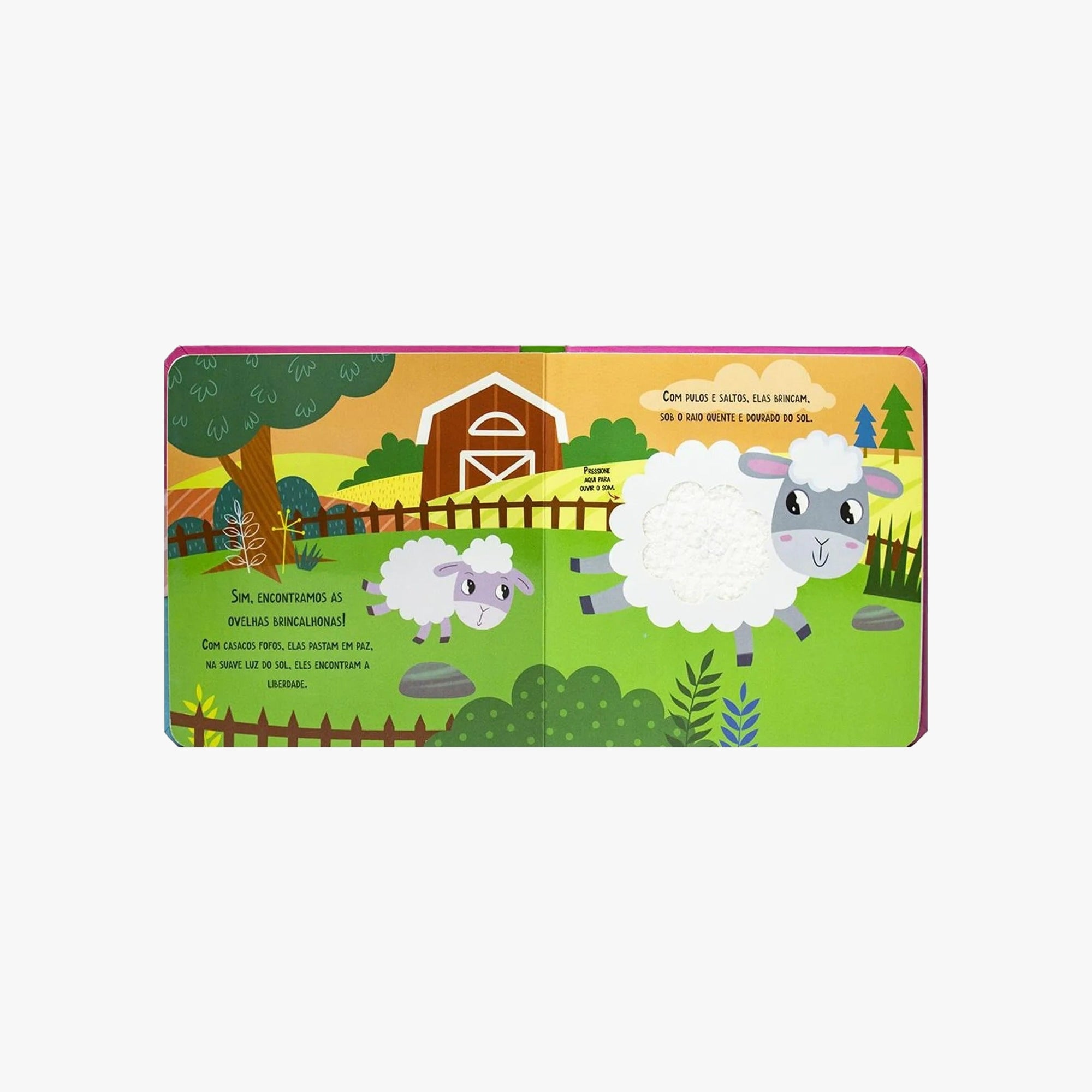 Livro Infantil Sonoro e Tátil Fazendinha