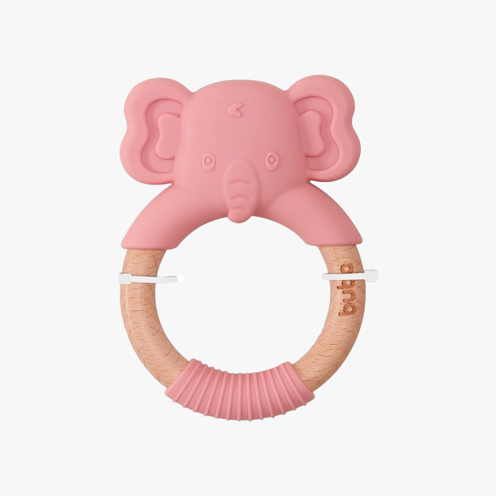 Mordedor para Bebê em Silicone Elefante Rosa