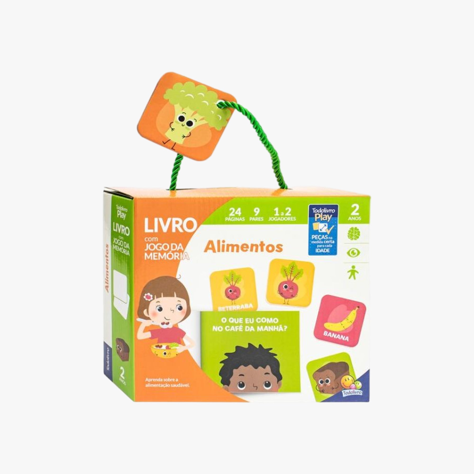 Kit Jogo da Memória e Livro Alimentos