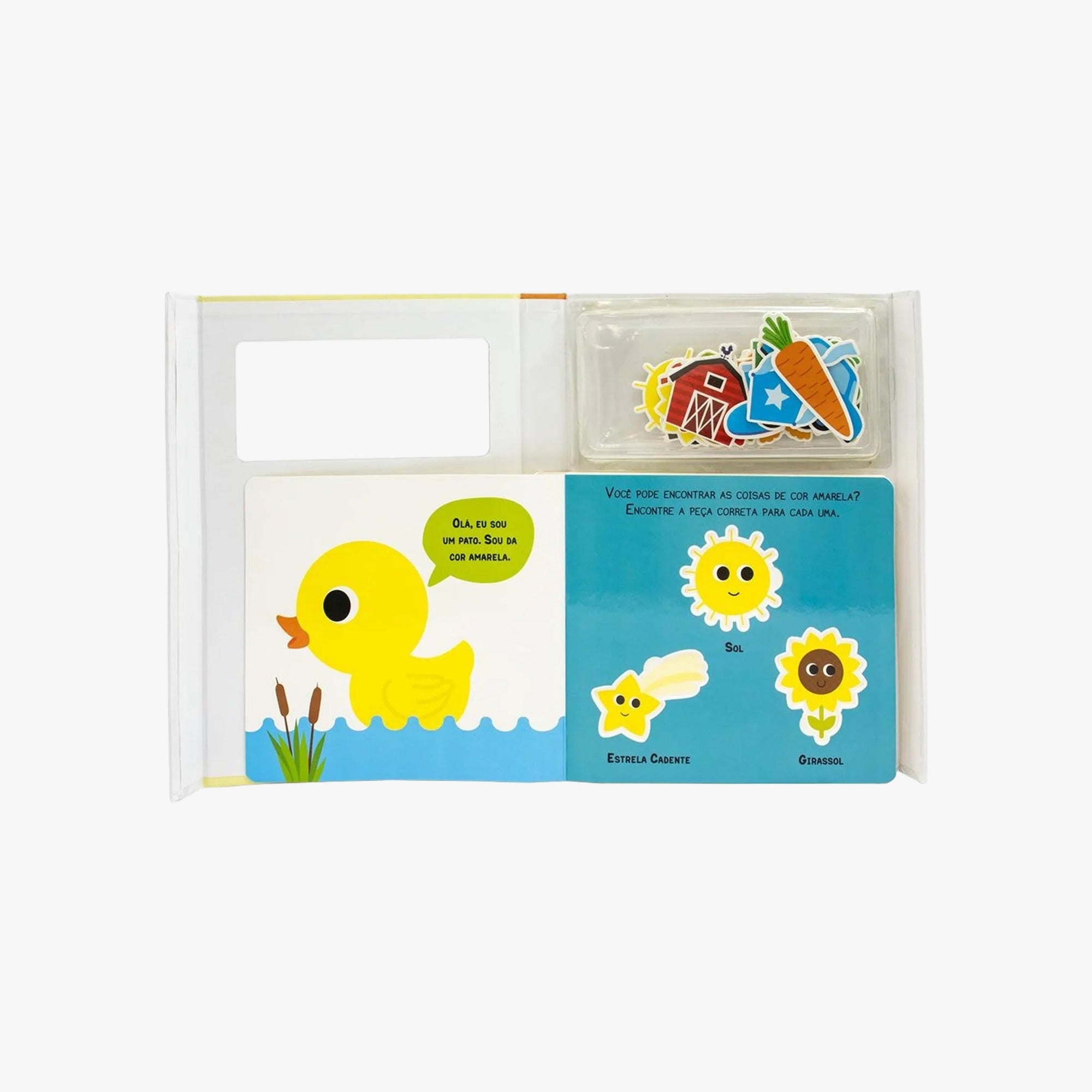 Livro Infantil Encaixe e Aprenda Cores