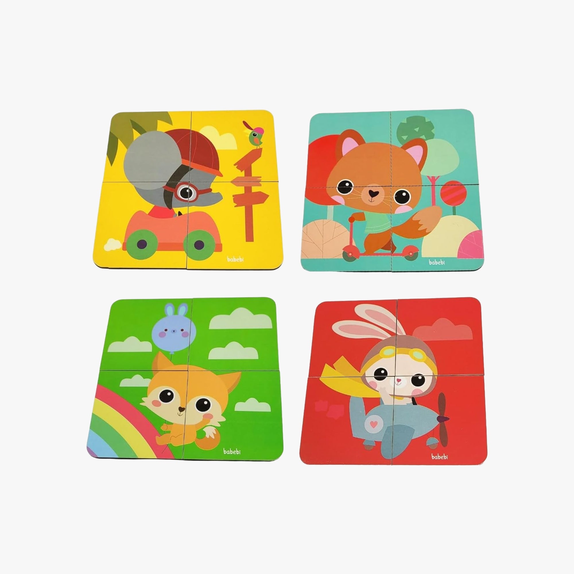 Mini Quebra-Cabeça Animais com bolsinha