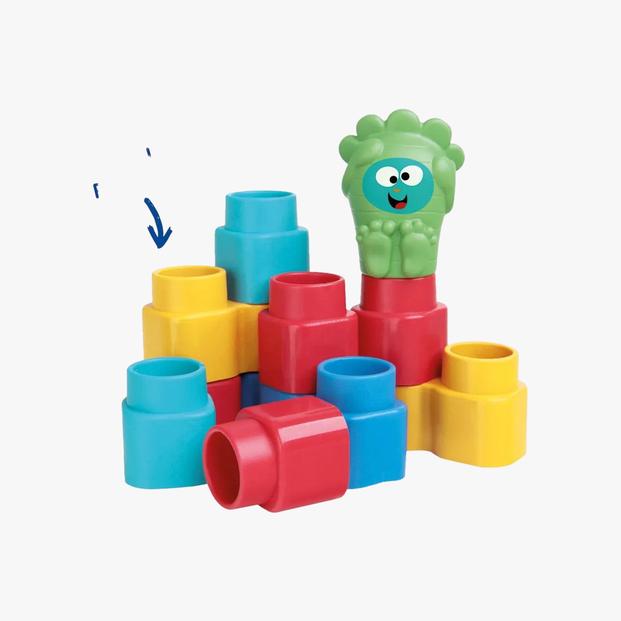 Brinquedo Fofo Blocos 15 Peças