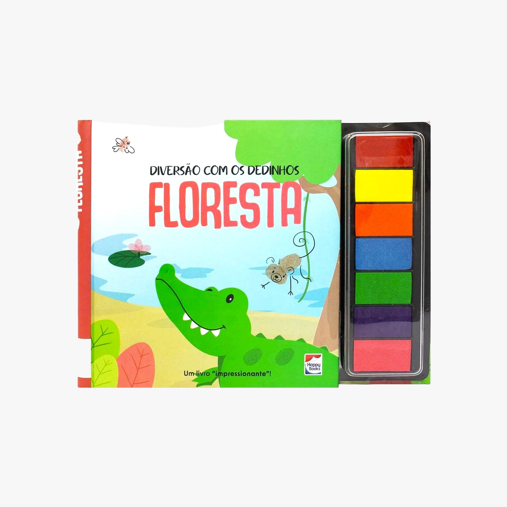 Livro de Pintura Com os Dedinhos Floresta