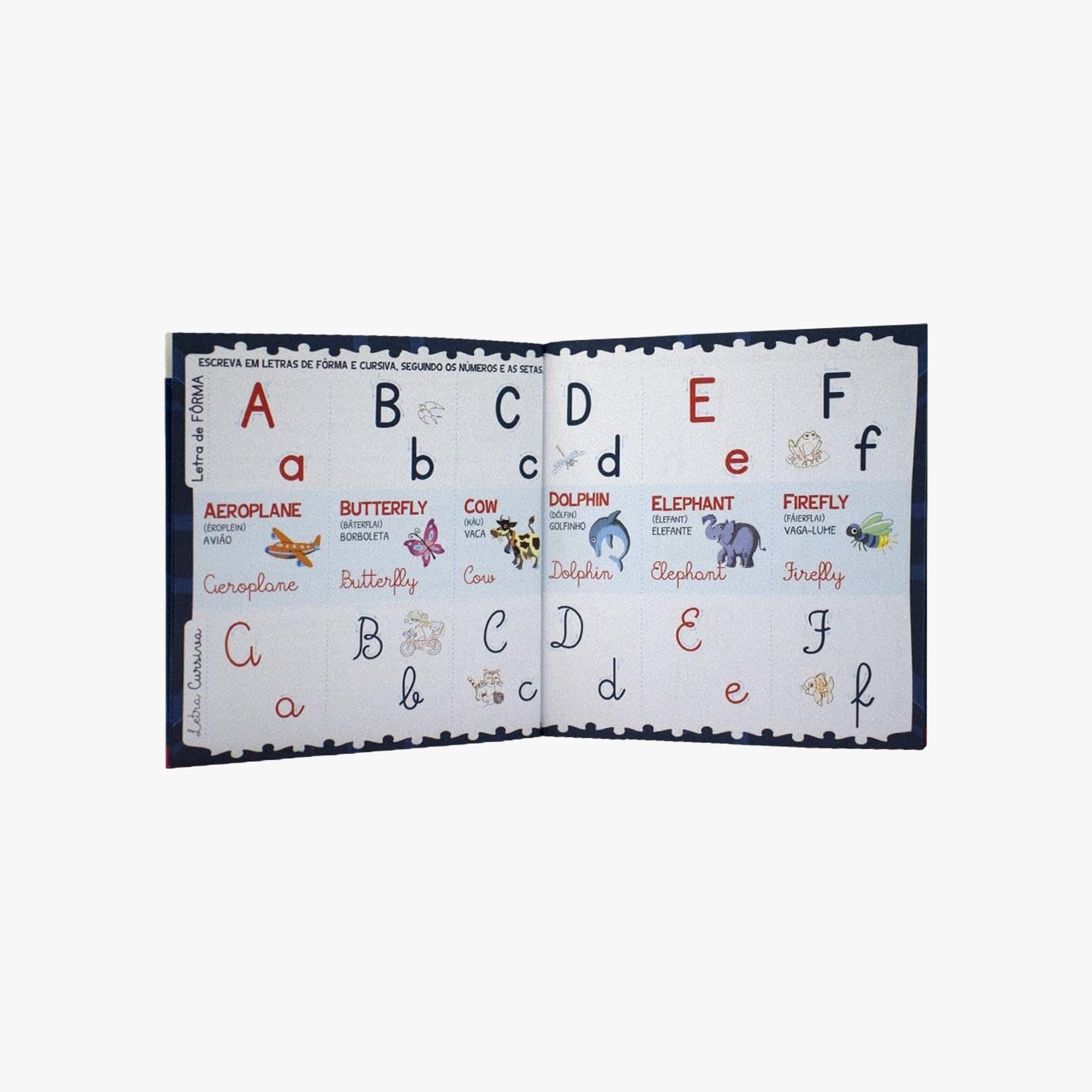 Box Livro com Quebra-cabeça English Alphabet