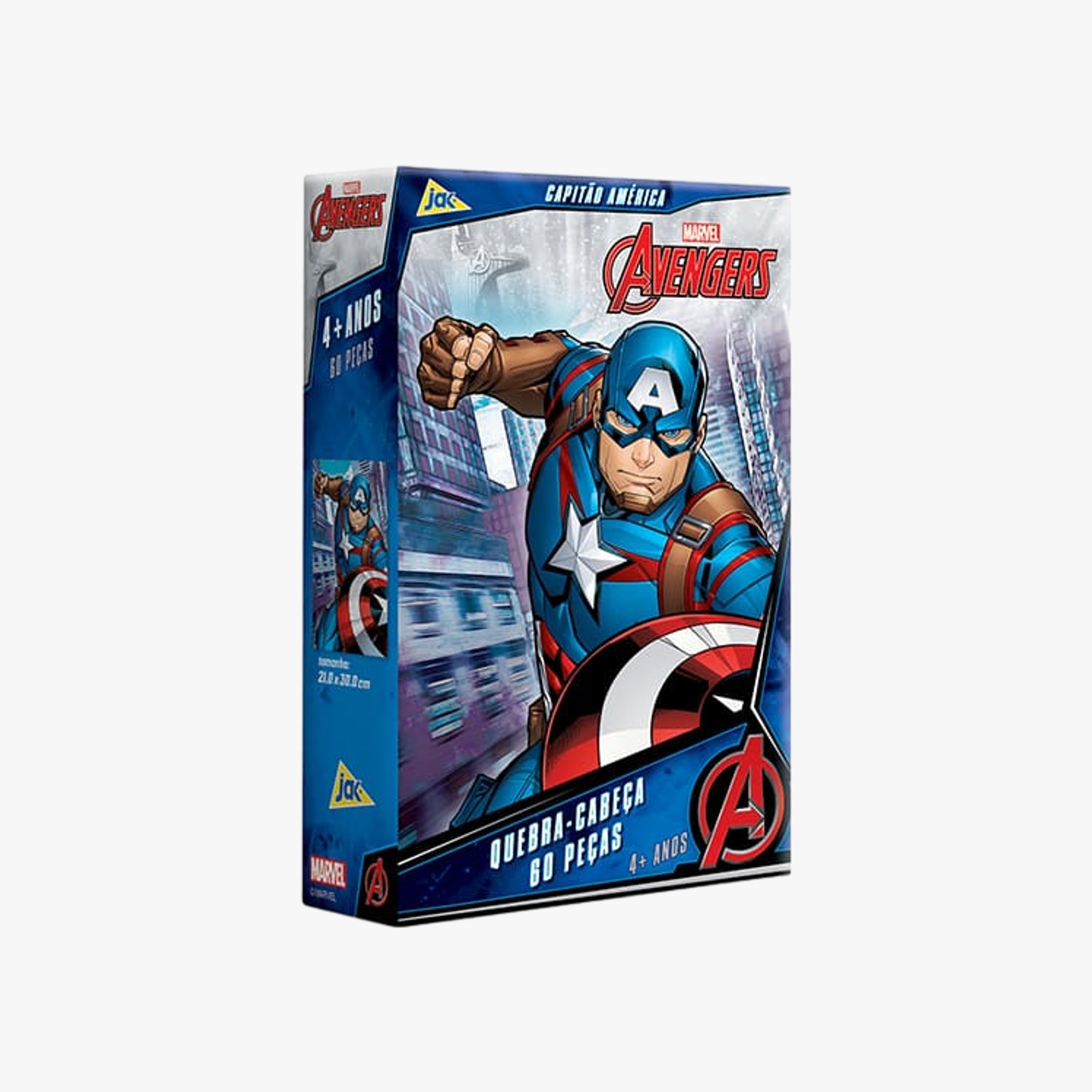 Quebra-Cabeça Capitão América Marvel 60 Peças
