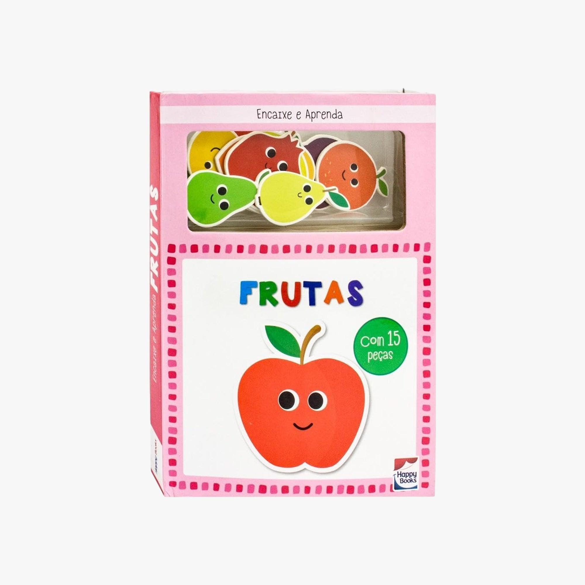 Livro Infantil Encaixe e Aprenda Frutas