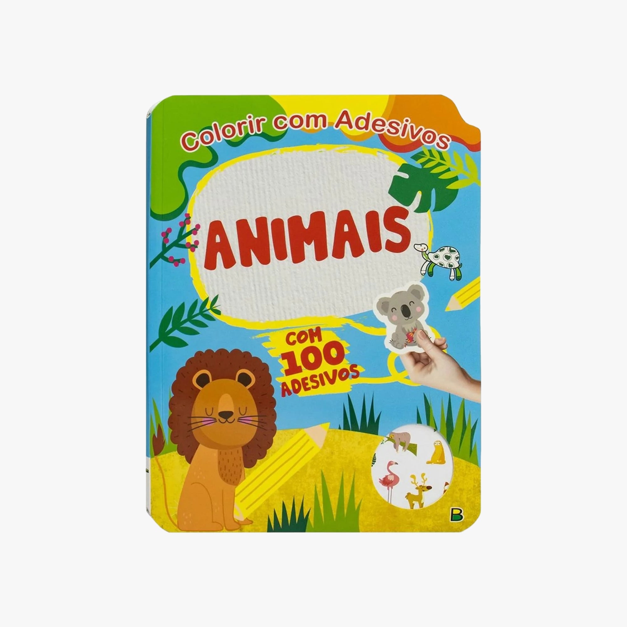 Livro Colorir com Adesivos: Animais
